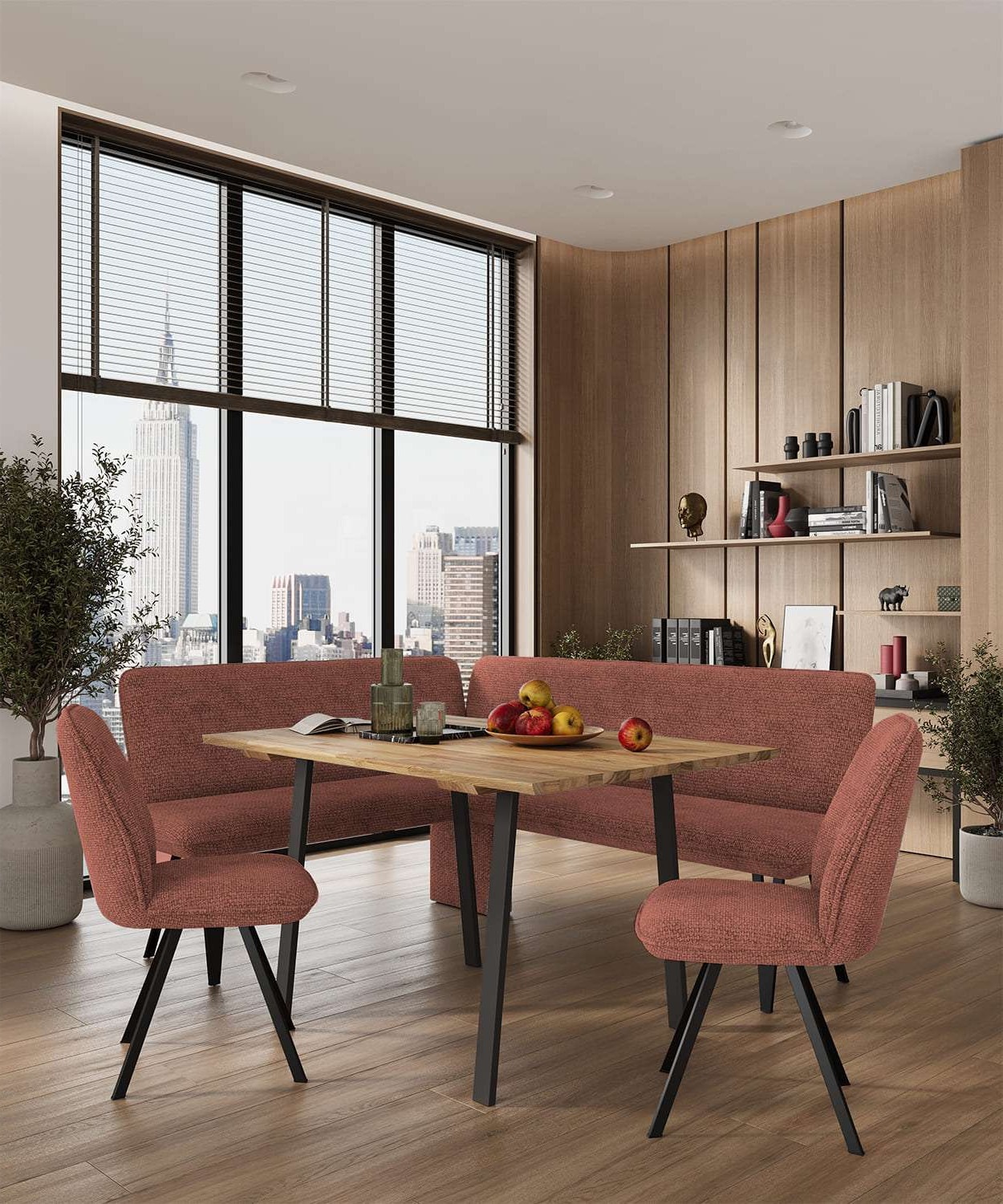 Home affaire Eckbank "Mily Küchenbank, Polsterbank, Esszimmerbank, 205x164 günstig online kaufen