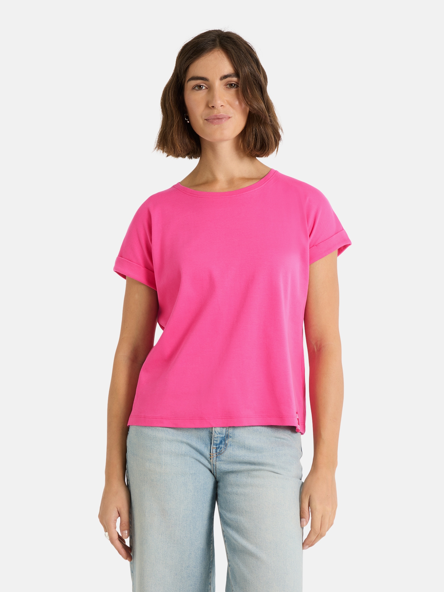 Lieblingsstück T-Shirt »CamilaEP« Ärmel mit Umschlag, Rundhals