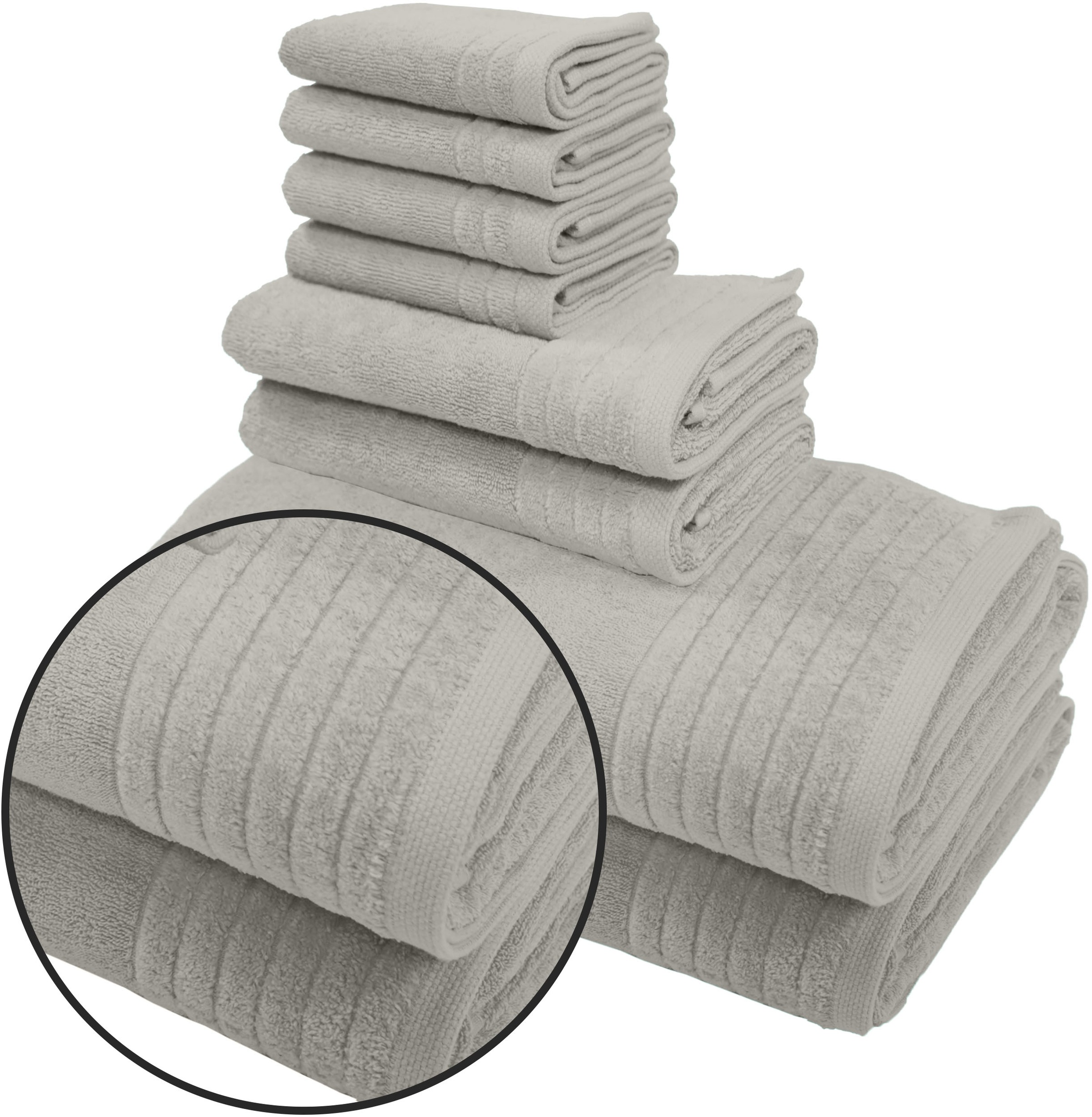 my home Handtuch Set »Sanremo premium, Premium Handtücher, 600 gr/m²«, Set, günstig online kaufen
