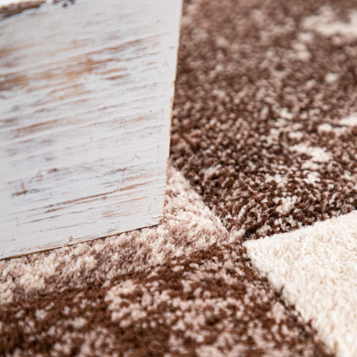 Paco Home Teppich »Inferno 757«, rechteckig, 17 mm Höhe, Kurzflor, kariertes Marmor Design, handgearbeiteter Konturenschnitt
