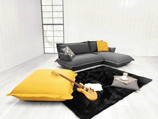 TOM TAILOR HOME Hochflor-Teppich »Soft«, rechteckig, 35 mm Höhe, handgetuftet, Uni-Farben, super weich und flauschig