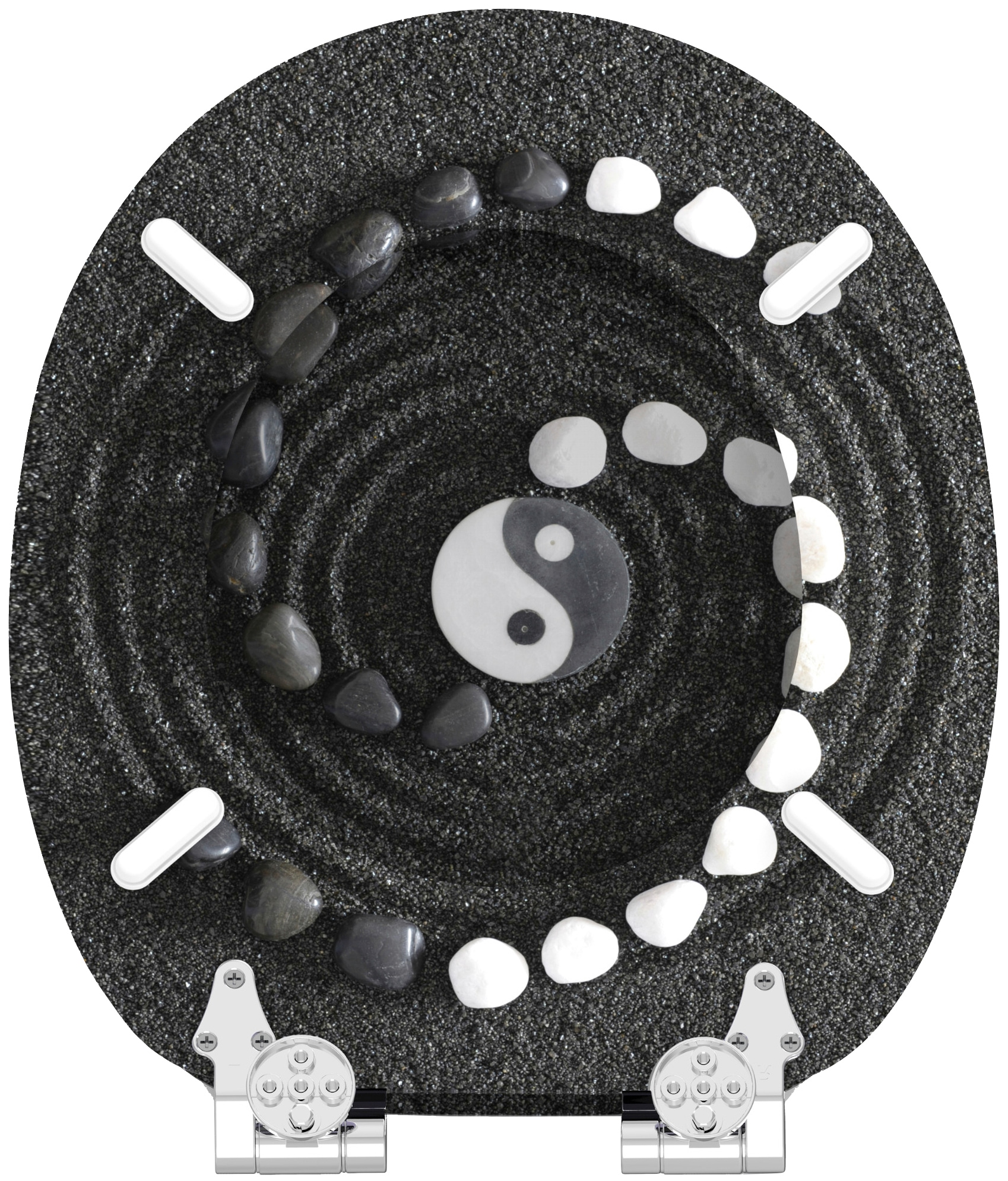 Sanilo WC-Sitz »Yin Yang« mit Absenkautomatik, BxL: 37,7 x 42,0 - 47,0 cm
