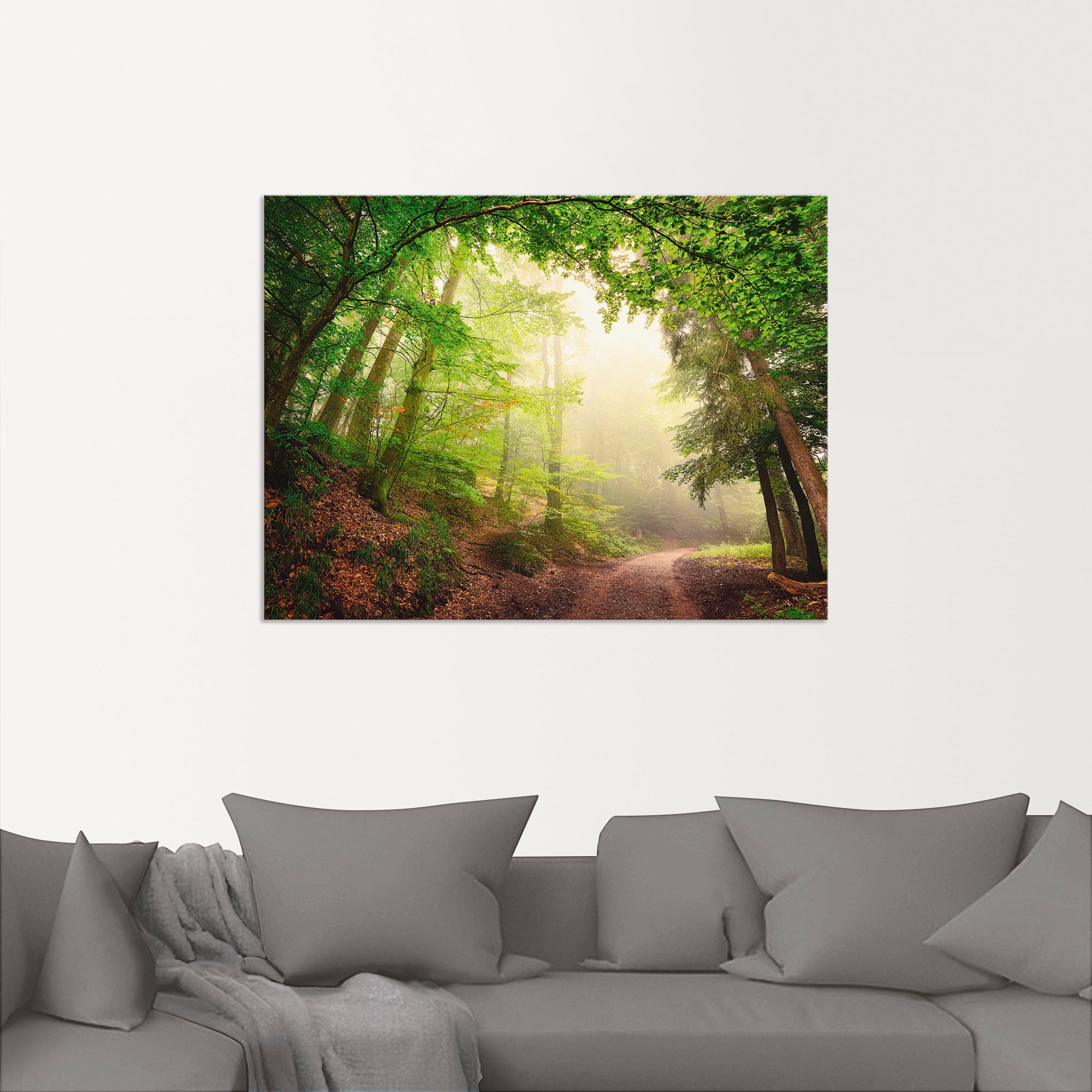 Artland Wandbild »Natürliche Torbögen durch Bäume«, Wald, (1 St.), als Alubild, Outdoorbild, Poster, Wandaufkleber in verschied. Größen