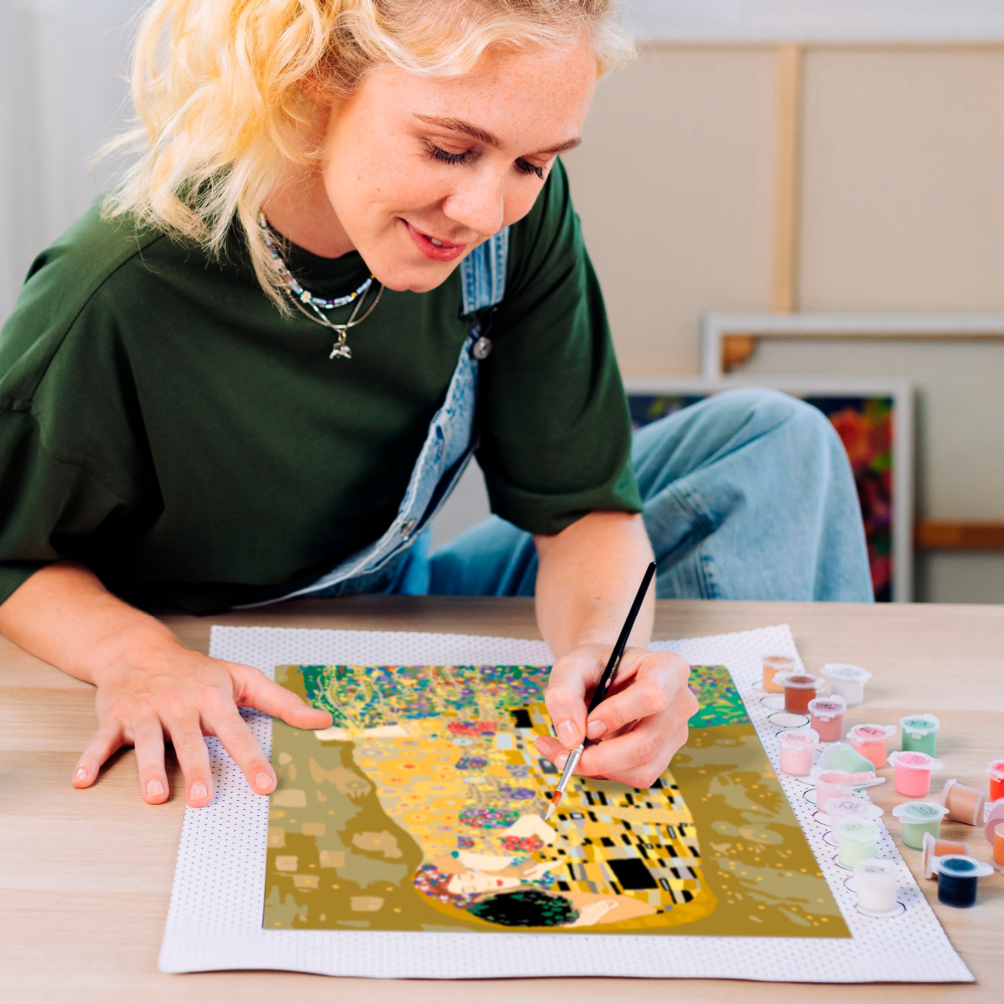 Ravensburger Malen nach Zahlen »CreArt, Leinwand ART Collection: Der Kuss (Klimt)« Made in Europe