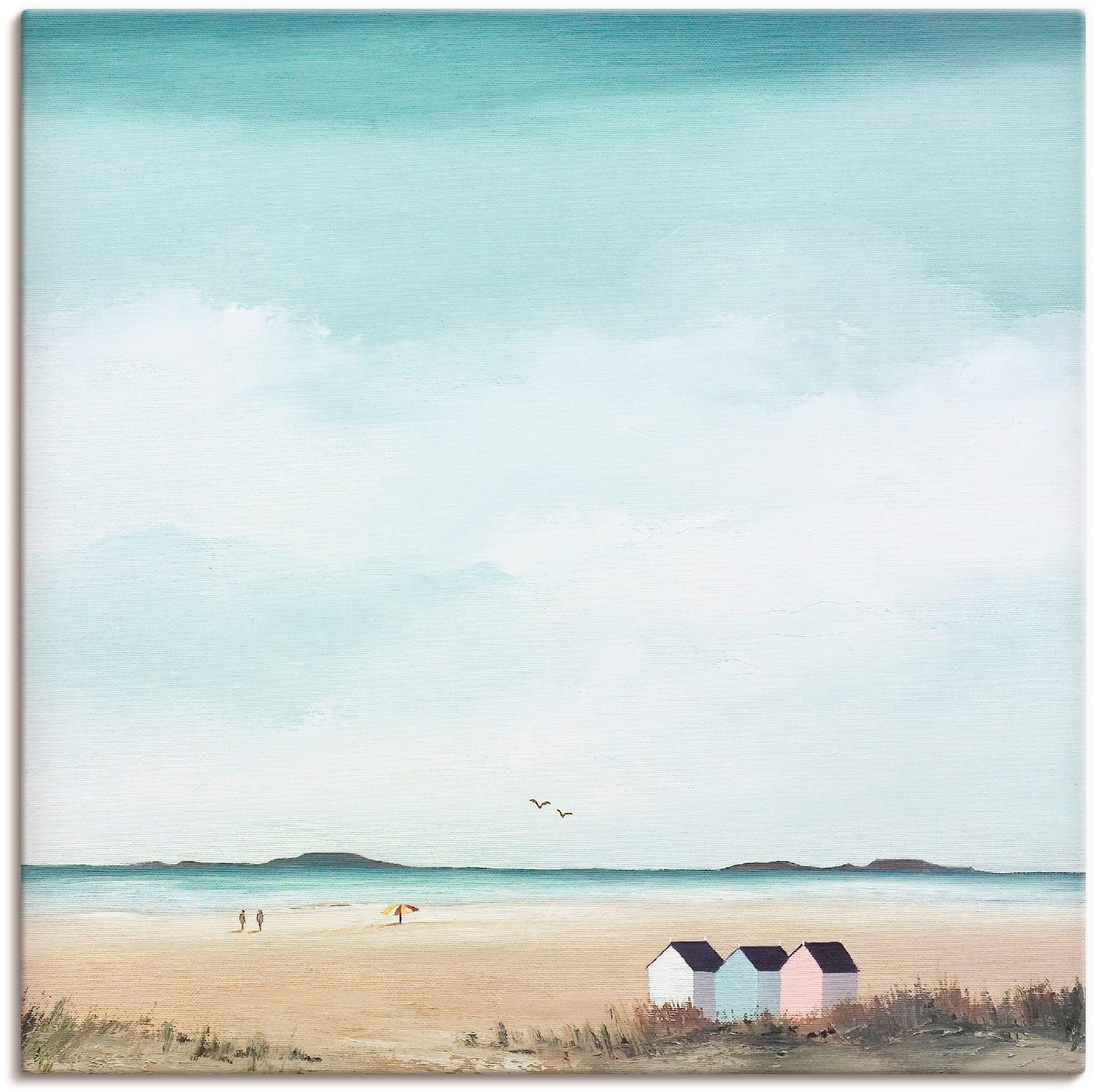 Artland Wandbild »Sonniger Morgen IV«, Strand, (1 St.), als Leinwandbild, P günstig online kaufen