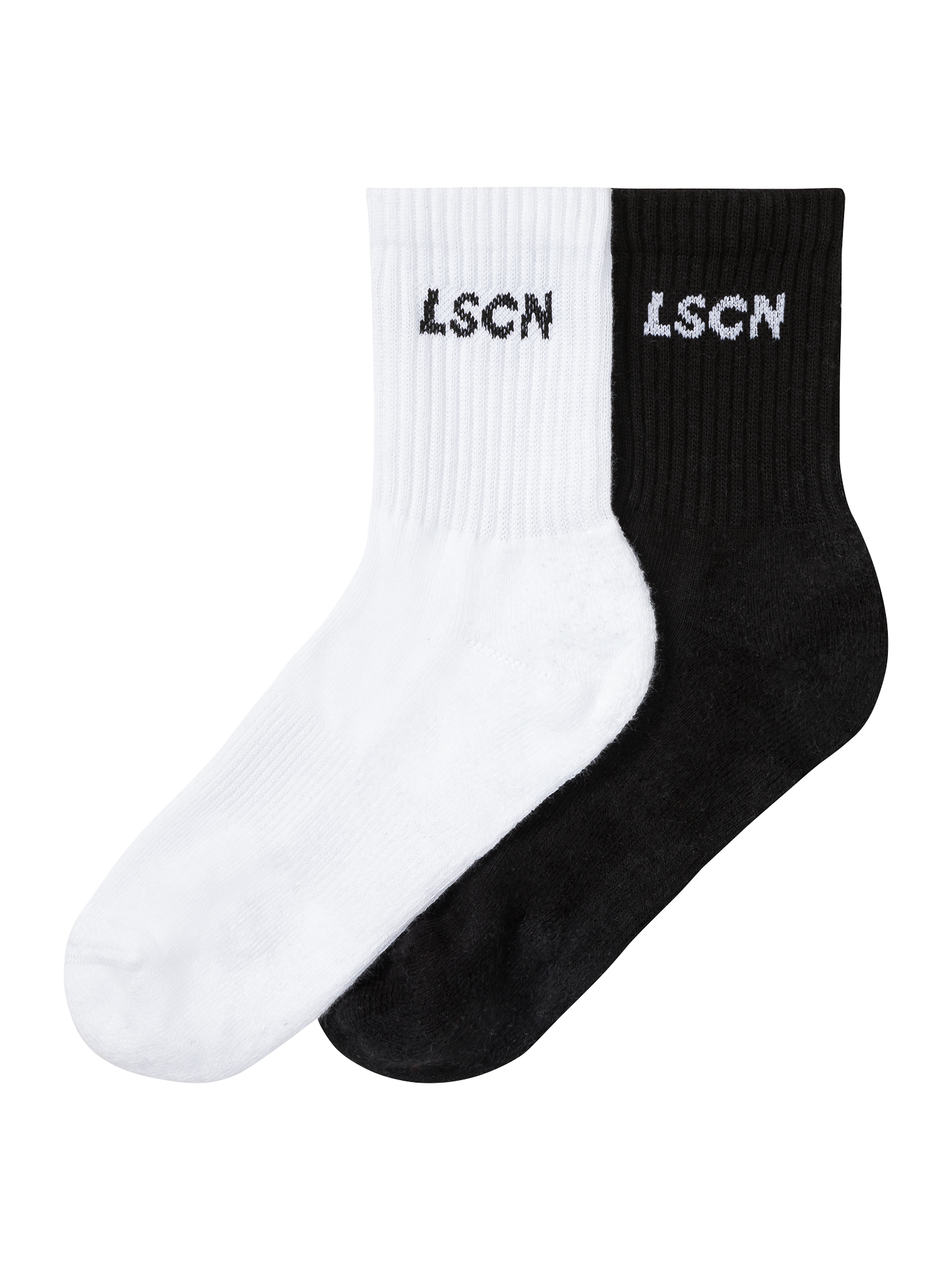 LSCN by LASCANA Tennissocken Packung, 2 Paar tlg. mit  Halbfußfrottee