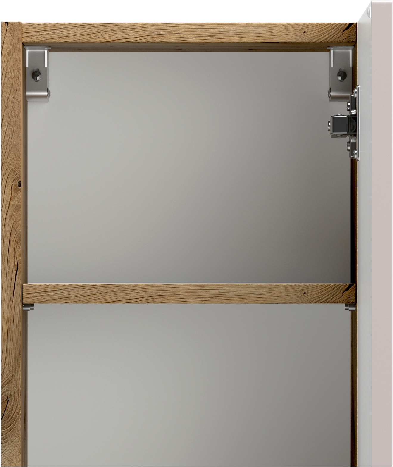 welltime Hängeschrank »CABO, gedämpfte Scharniere« Kaschmir, griffloses Design, reversibel