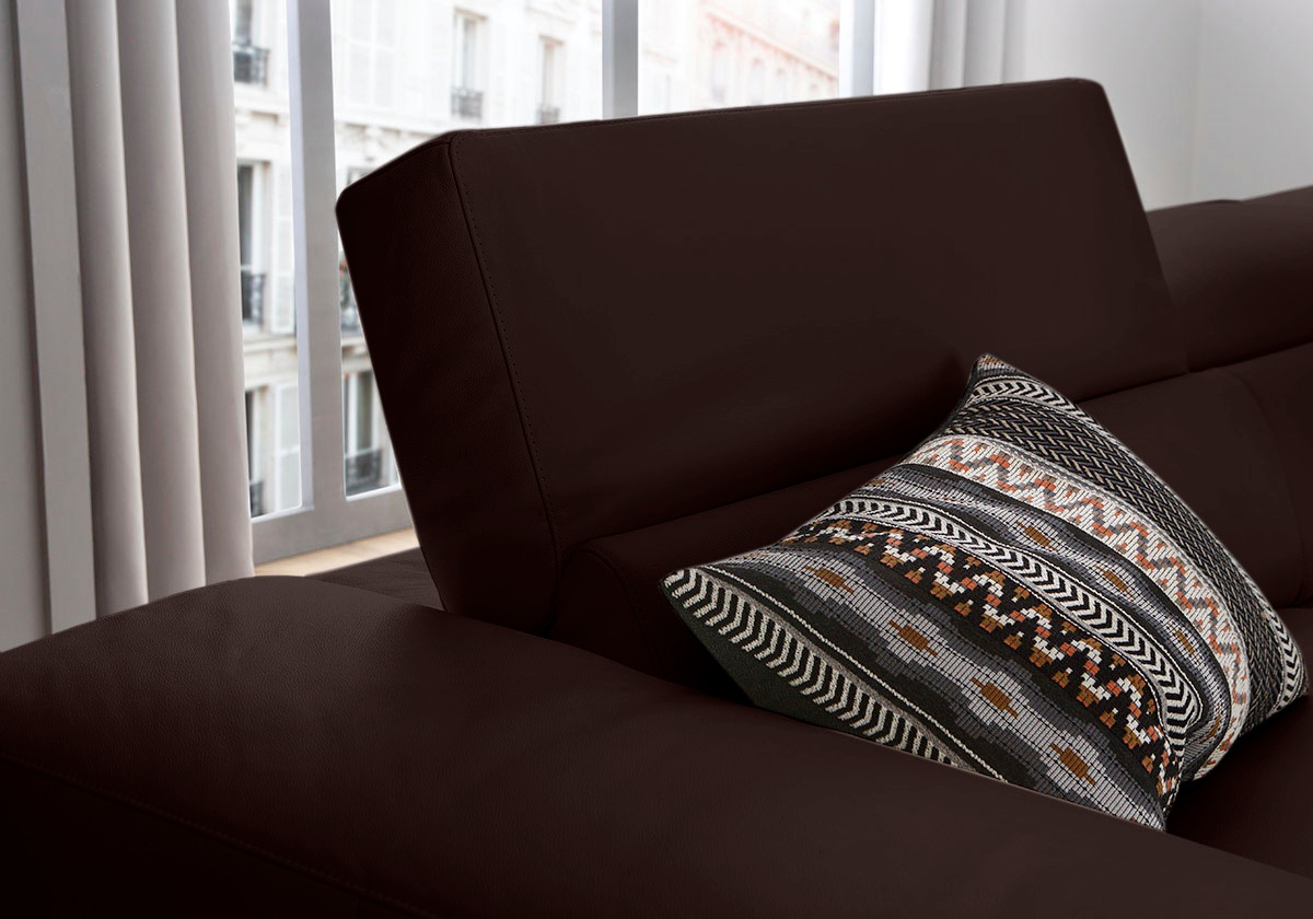 W.SCHILLIG Ecksofa »piedroo, Designsofa mit tollem Sitzkomfort, bequem und elegant, L-Form«, Kopfteilverstellung, wahlweise mit Sitztiefenverstellung, Breite 303cm