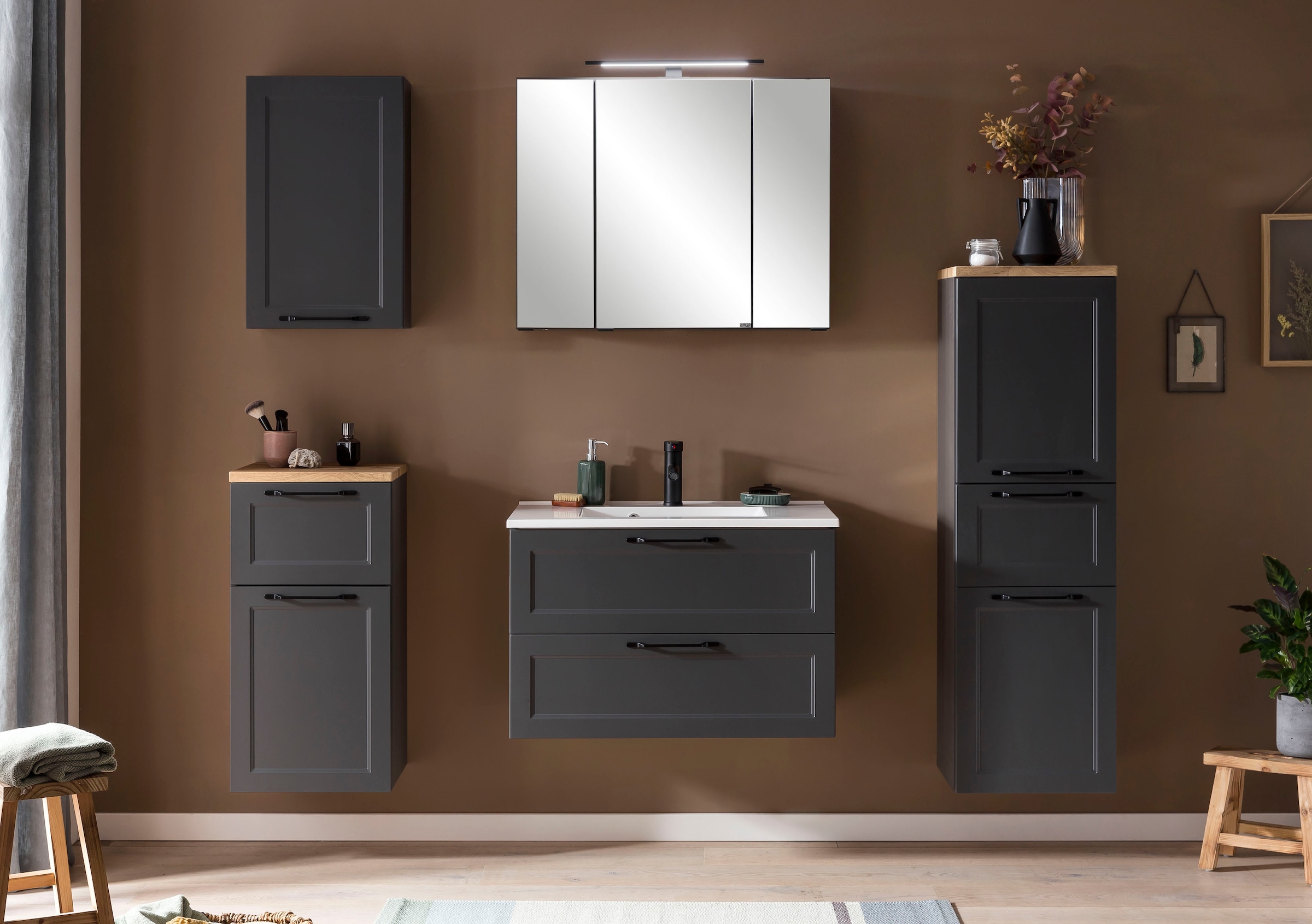 welltime Spiegelschrank »Lana«, Badmöbel, 80 cm breit