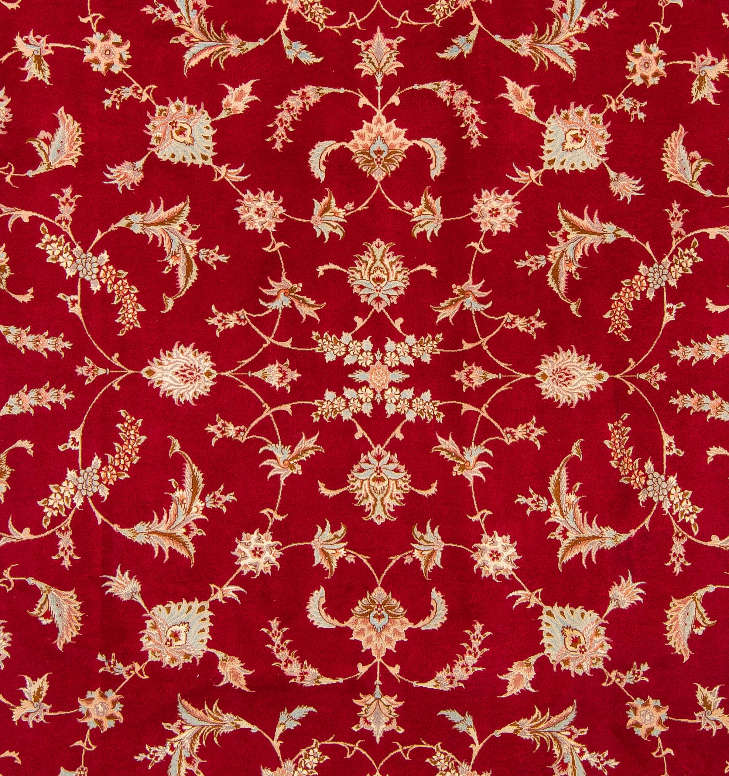 4. Bild von morgenland Orientteppich »Perser - Täbriz - Royal - 255 x 204 cm - dunkelrot«, rechteckig, Wohnzimmer, Handgeknüpft, Einzelstück mit Zertifikat