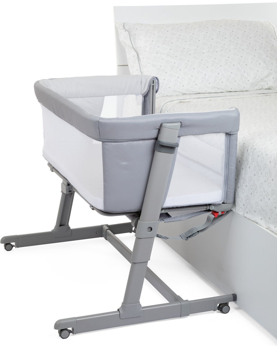 Chicco Beistellbett »Next2Me Dream Evo, Grey«, Bezug teilweise aus recyceltem Material