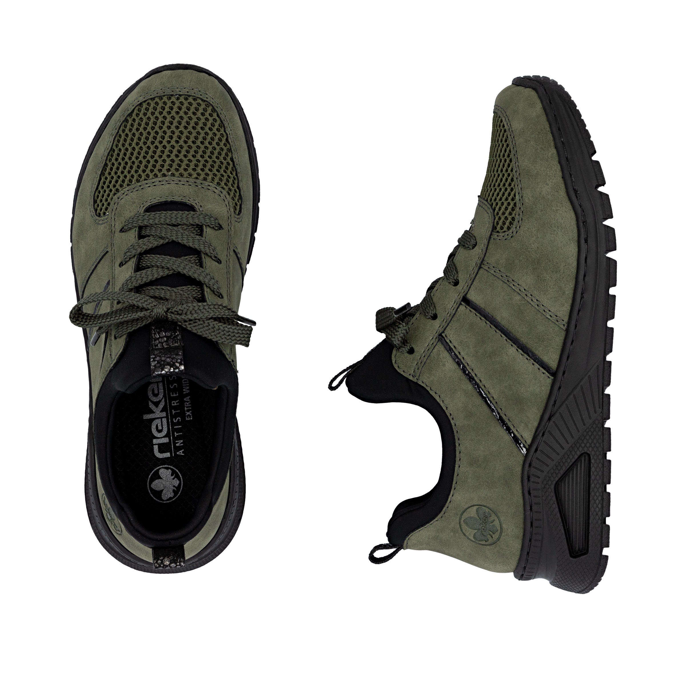Rieker Slip-On Sneaker, Schlupfschuh, Halbschuh, Freizeitsneaker, weiche MemoSoft-Innensohle