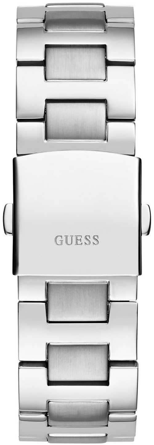 Guess Multifunktionsuhr »EQUITY«, Armbanduhr, Quarzuhr, Herrenuhr, Edelstahlarmband