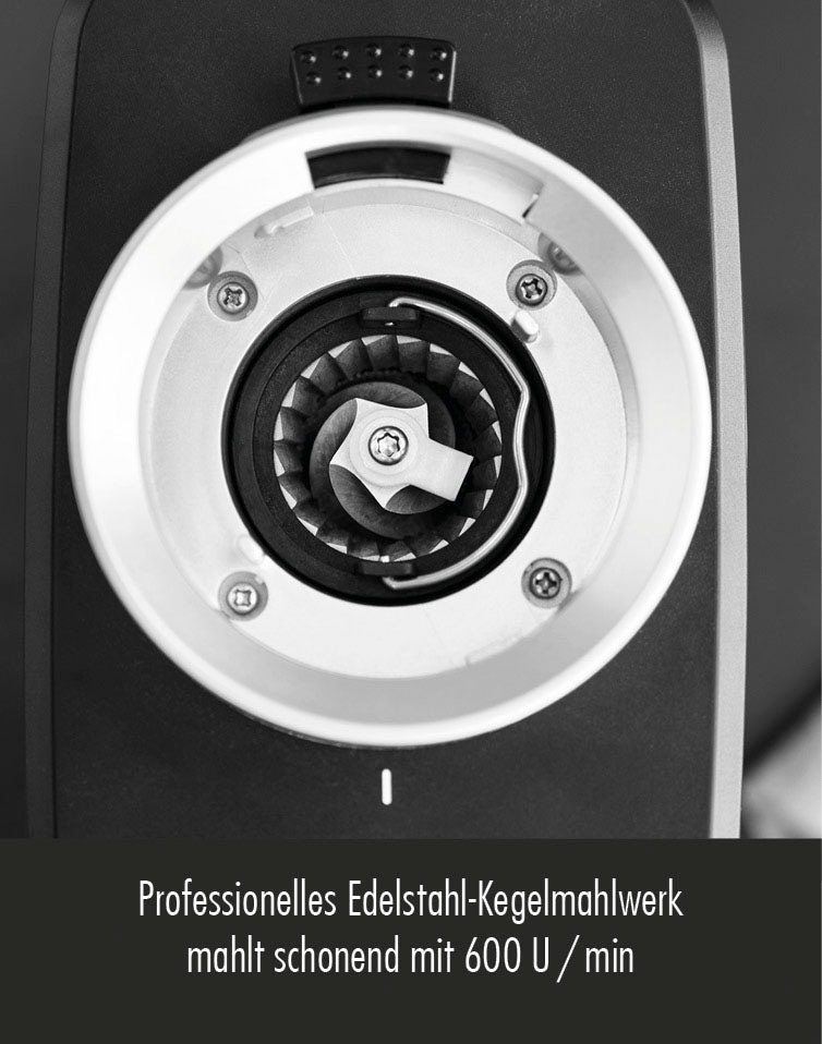 Gastroback Kaffeemühle »42643 Design Digital«, 180 W, Kegelmahlwerk, 320 g Bohnenbehälter