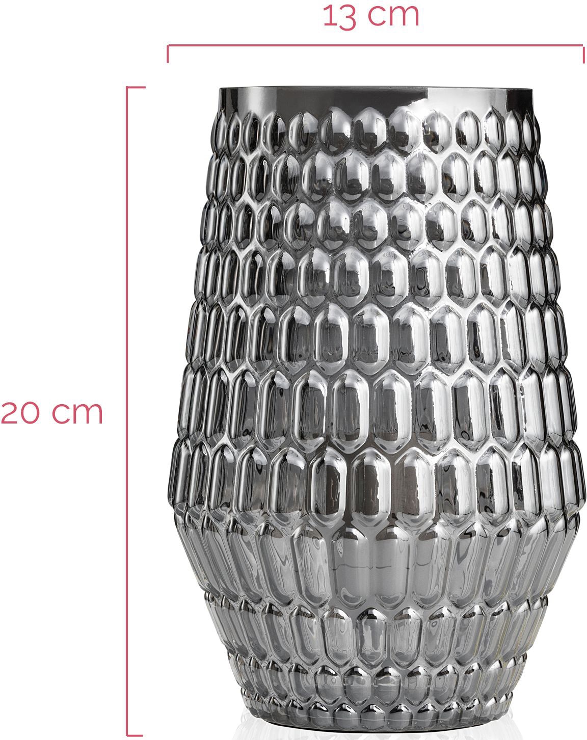Pauleen LED Tischleuchte kaufen »Crystal Grau/Glas E14, dimmbar, auf 3step Sparkle«, flammig-flammig, Raten 1