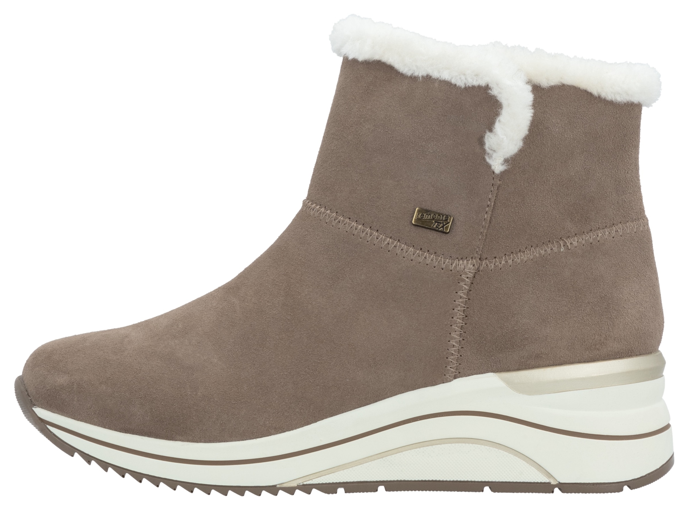 Remonte Winterstiefelette, Keilabsatz, Stiefelette, Winterboots, wasserabweisende TEX-Membran