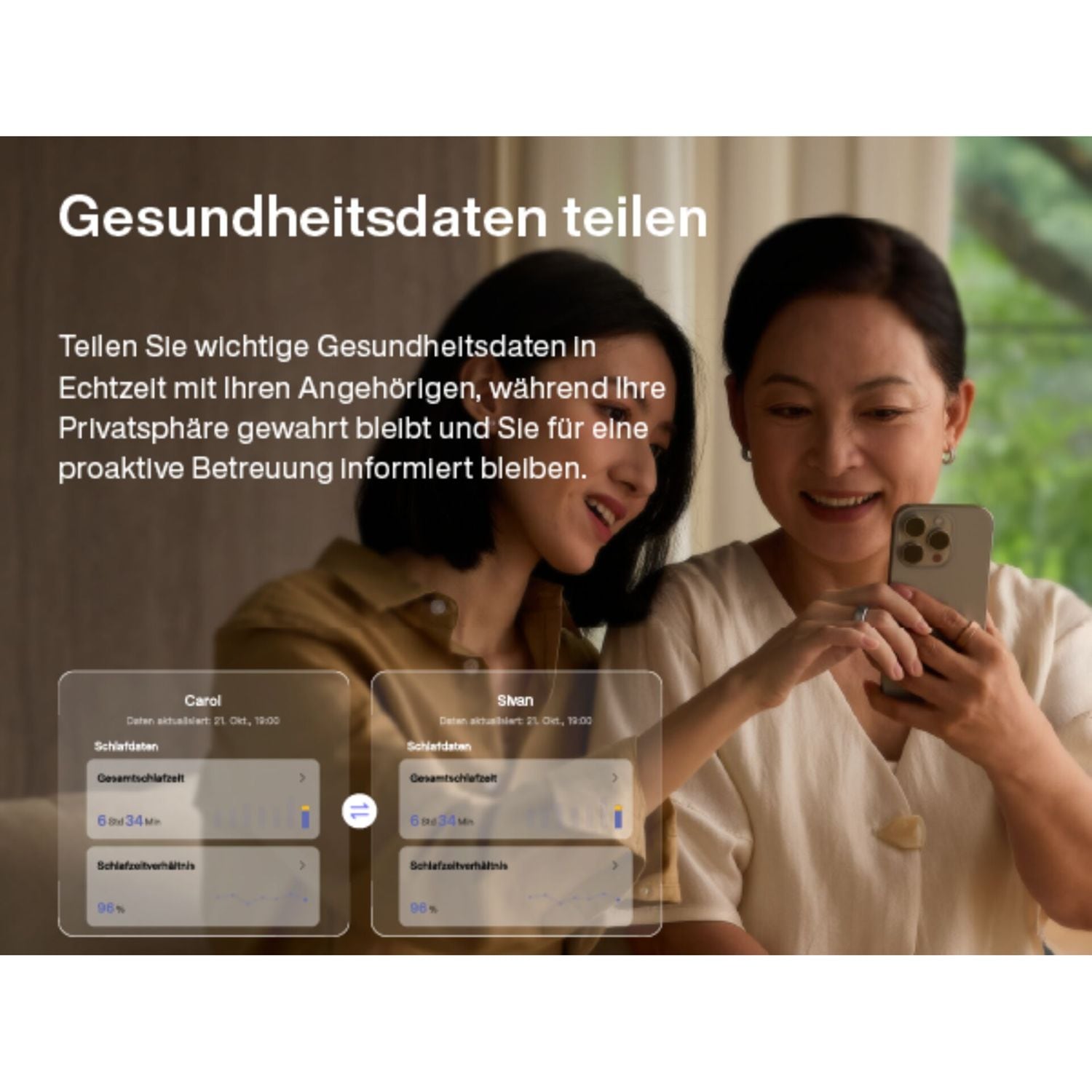 RingConn Smart Ring »Gen3 - smarter Begleiter für Gesundheit, Fitness und Regeneration« bis zu 14 Tage Akku • Gratis-App ohne Abo • Vibrationsfunktion