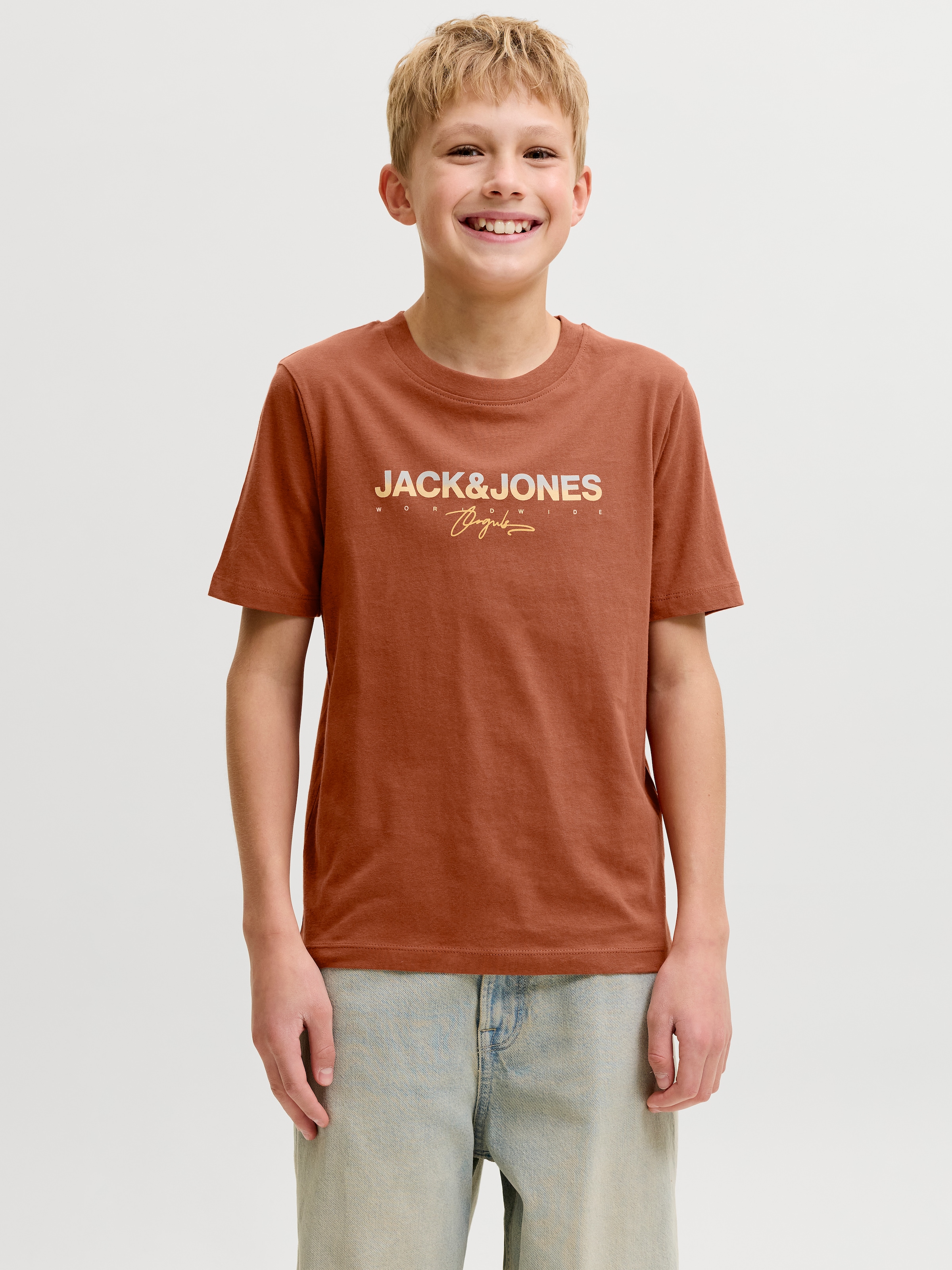 Jack & Jones Junior Rundhalsshirt »JORCANGGU TEE SS CREW NECK 2PK MP JNR« Packung, 2 Baumwolle, regular fit