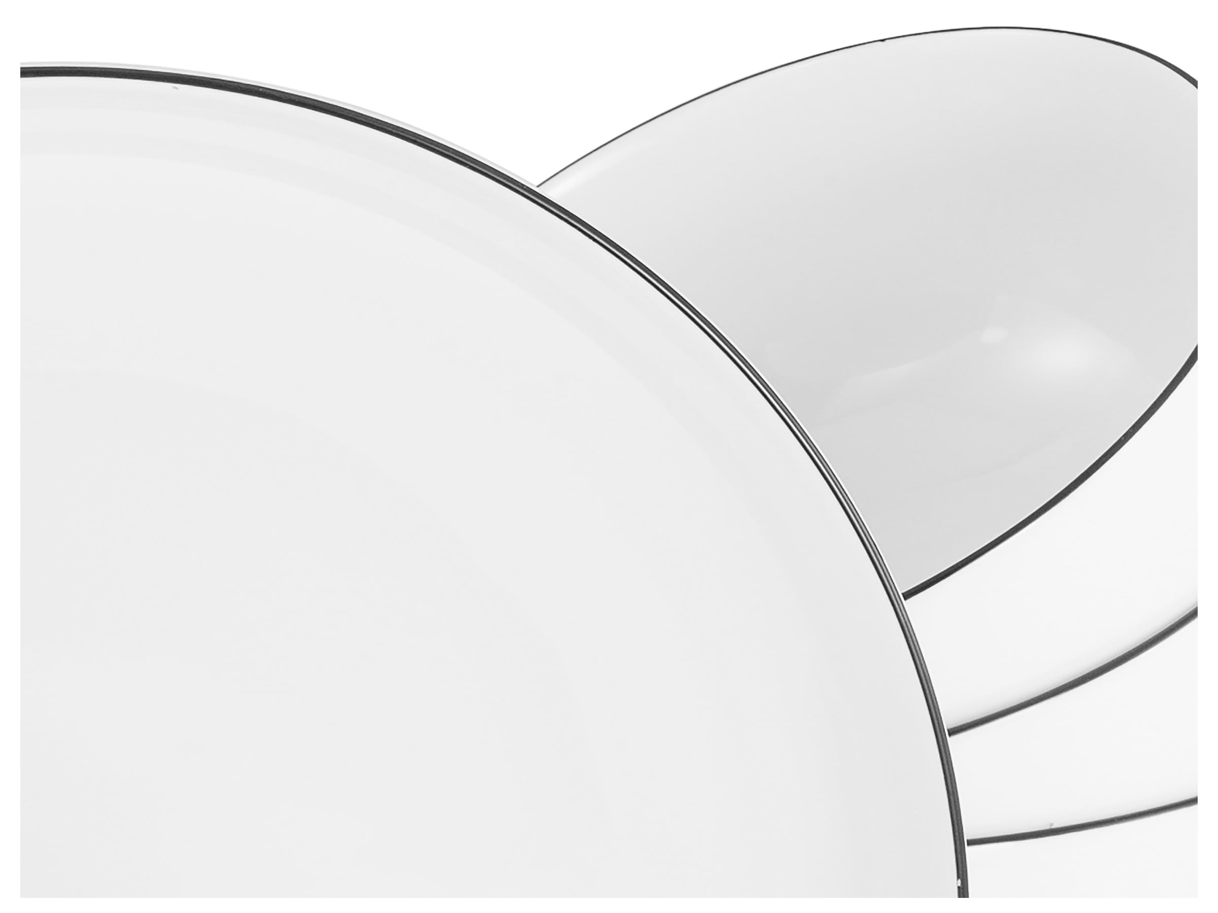 CreaTable Teller-Set »Allround Black Line, Tellerset 12-tlg« Teller Set, Daily Use, Zeitlos