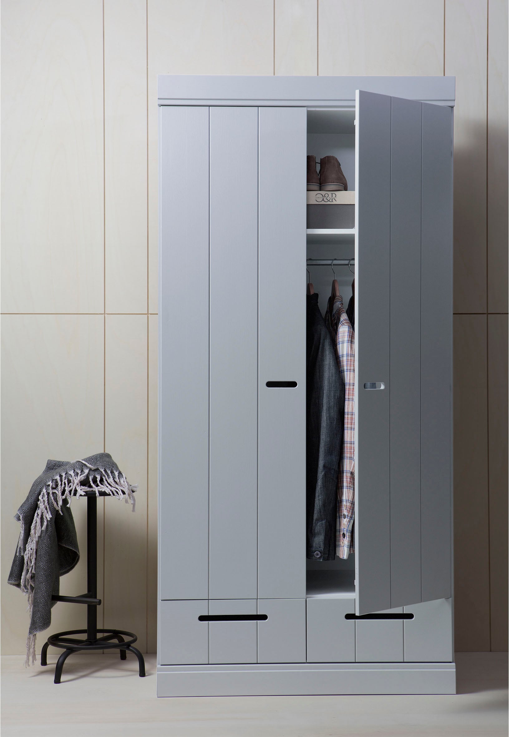WOOOD Garderobenschrank »Connect«, mit Kleiderstange, Breite 94 cm x Höhe 195 cm