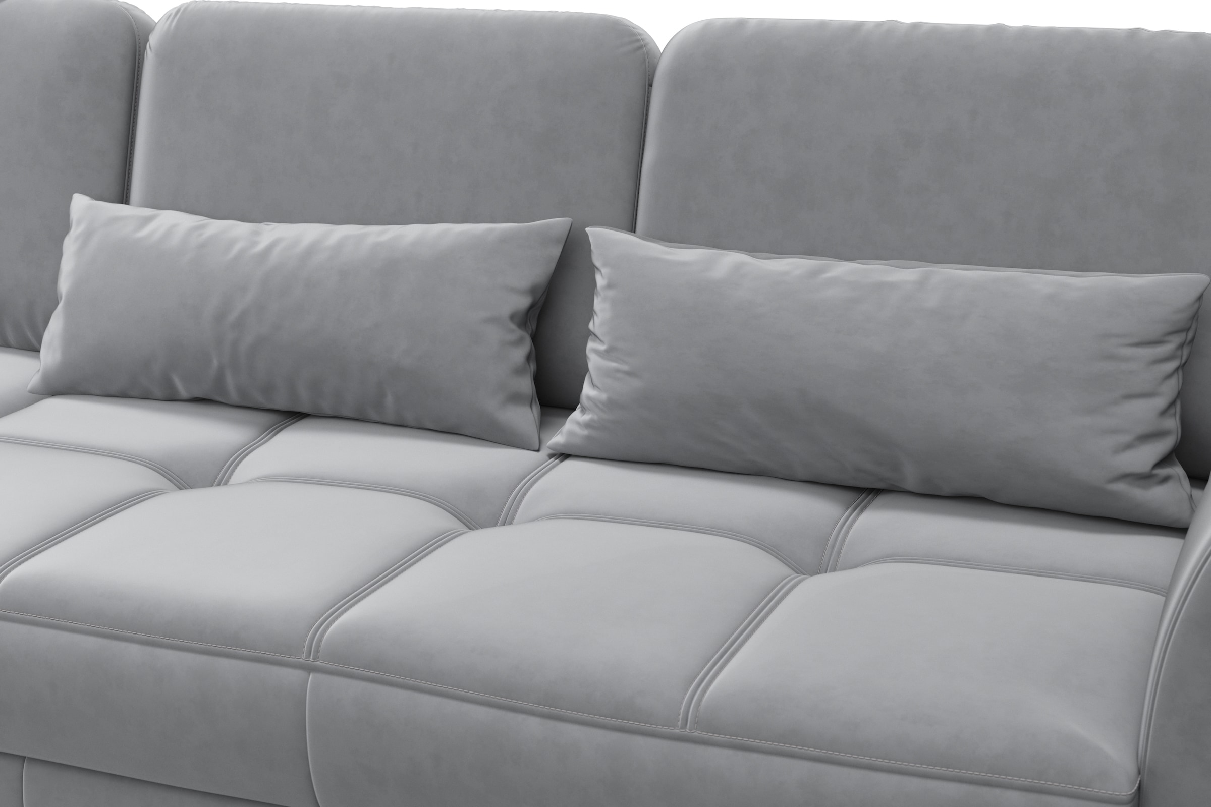 sit&more Ecksofa »Bendigo L-Form«, inklusive Sitztiefenverstellung, Bodenfreiheit 12 cm, in 2 Fußfarben