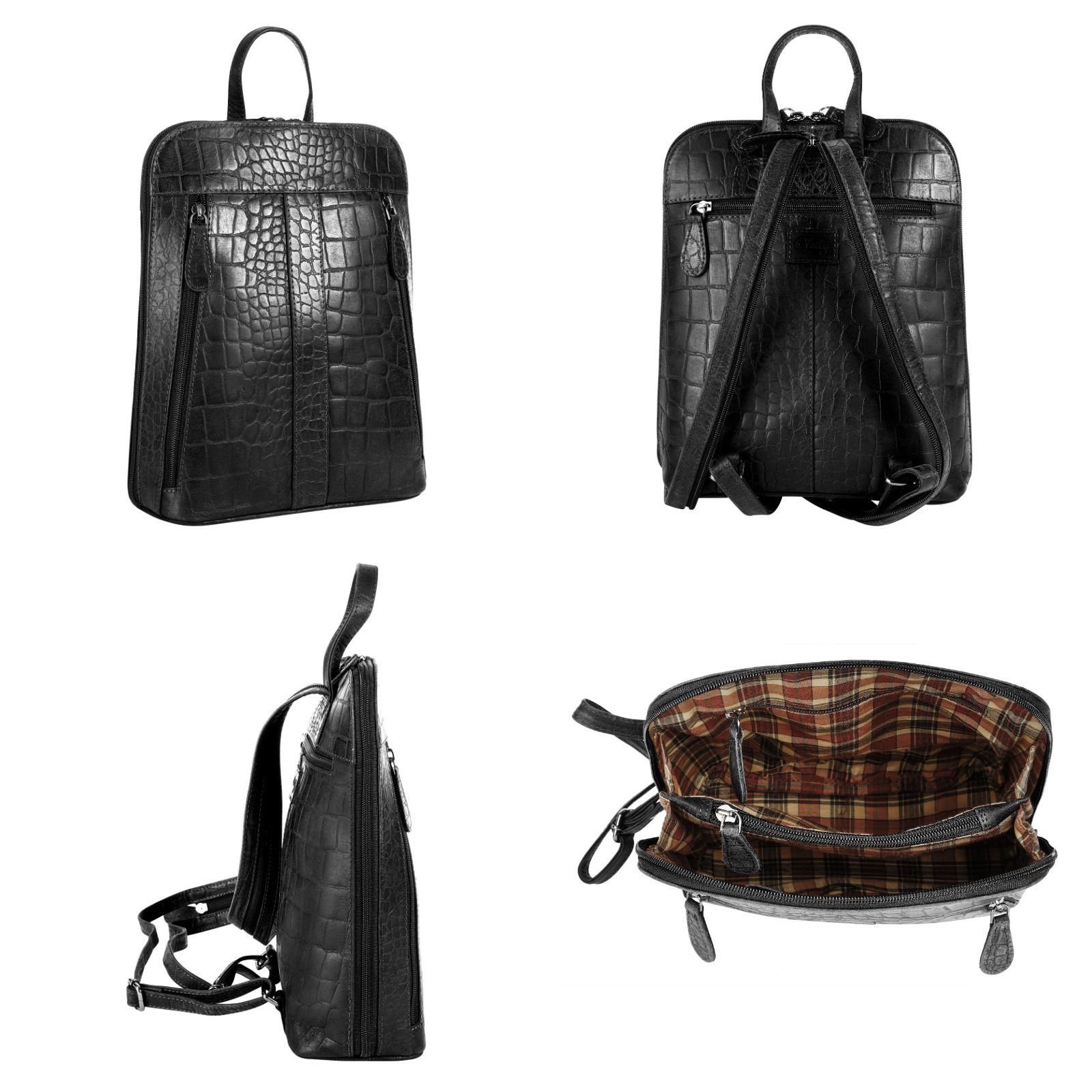 Cluty Cityrucksack, echt Leder
