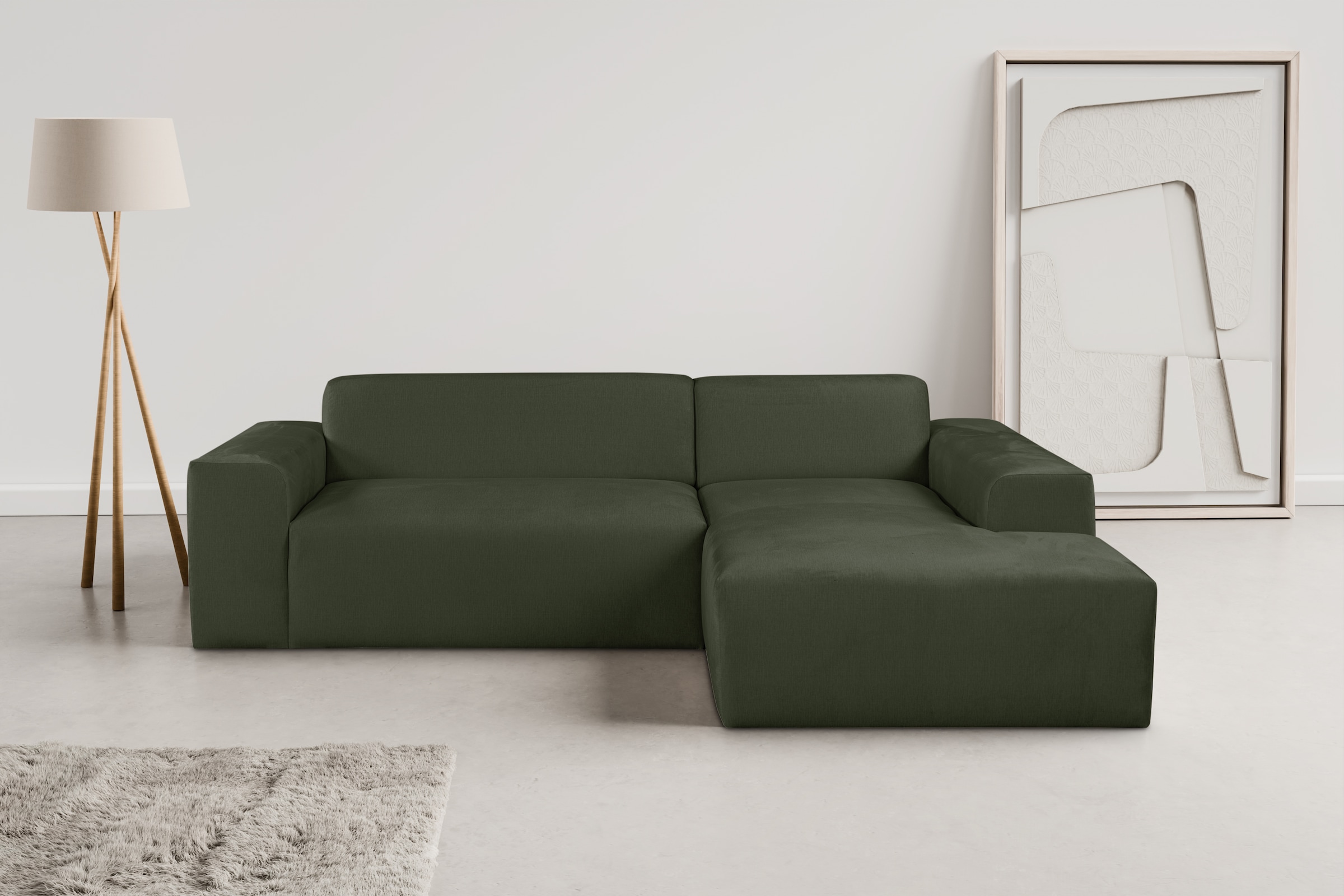 OTTO home Ecksofa »Zeus-L modern & zeitlos, Breite 253 cm, bequemes Sofa« C günstig online kaufen