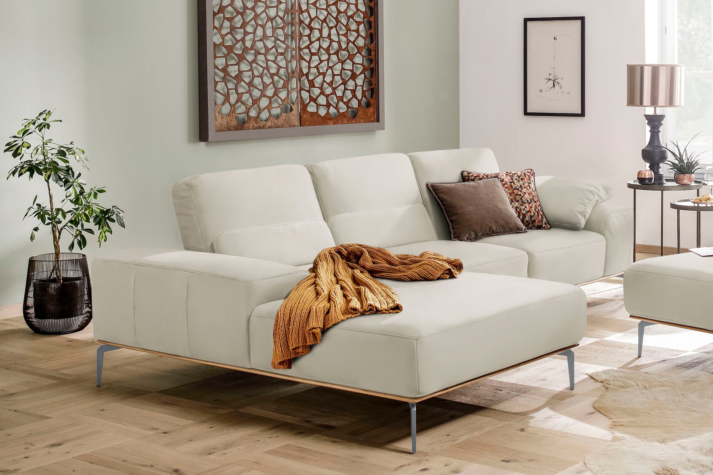 W.SCHILLIG Ecksofa "run, Designsofa mit tollem Sitzkomfort, bequem, L-Form" günstig online kaufen