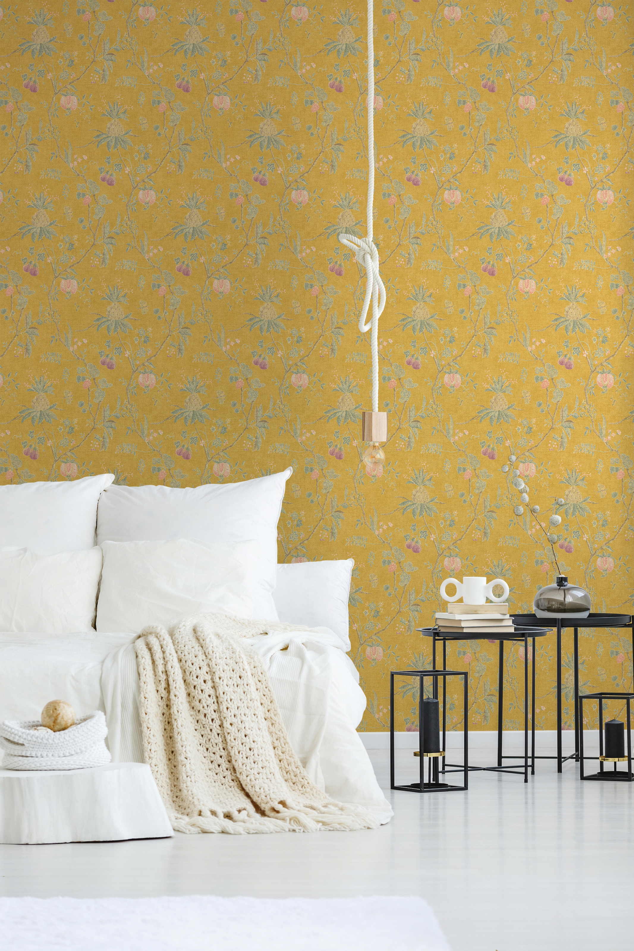 living walls Vliestapete »Paradise Garden«, floral-geblümt, Floral Tapete Blumen Tapeten Wohnzimmer Schlafzimmer Küche Flur Design