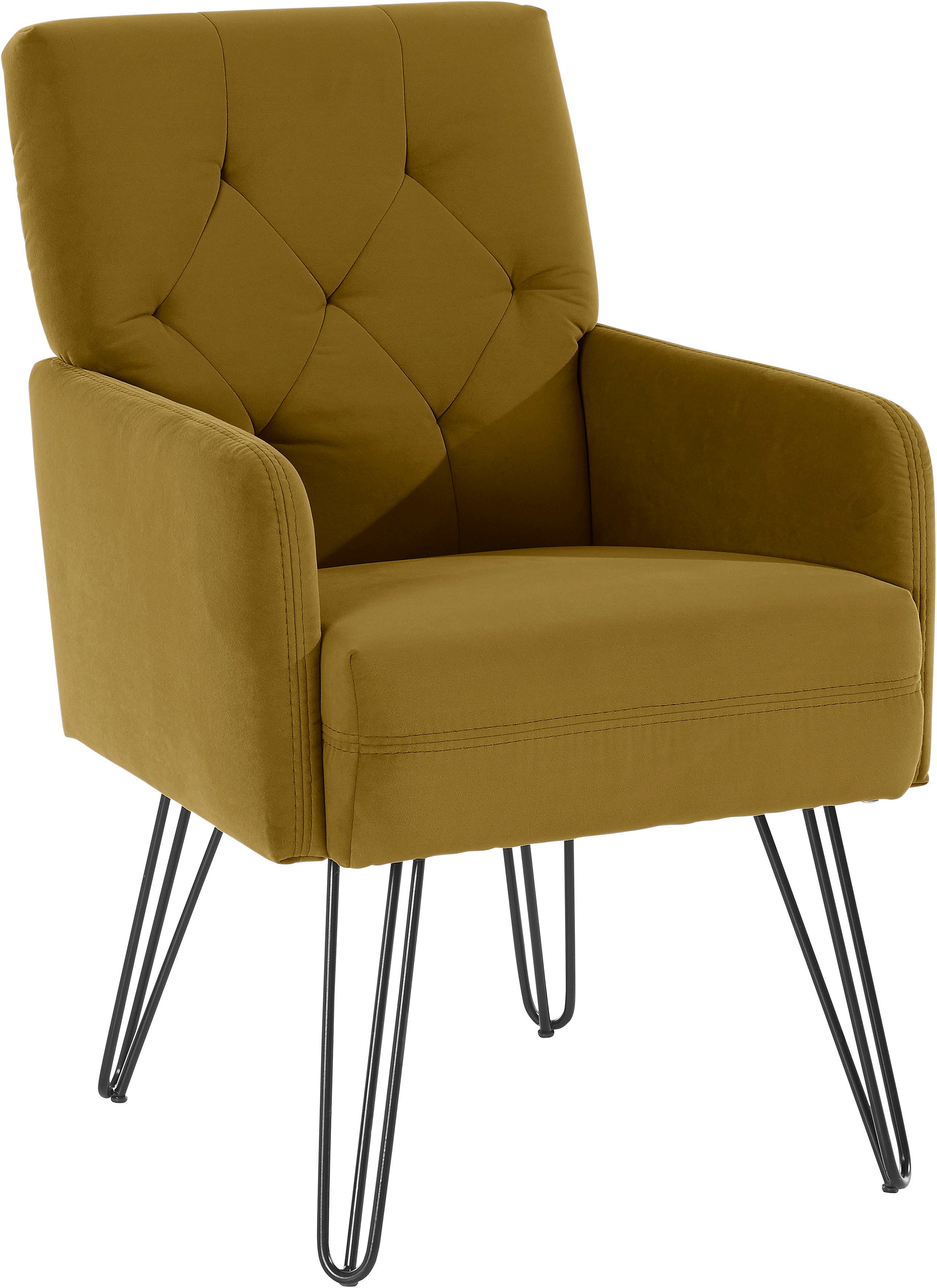 exxpo - sofa fashion Sessel »Doppio, Loungesessel mit Designuntergestell, b günstig online kaufen