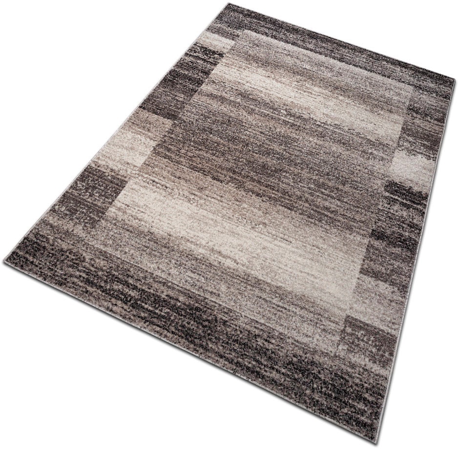 my home Teppich »Beldre«, rechteckig, 9 mm Höhe, mit besonders weichem Flor, Kurzflor, modernes Design, mit Bordüre