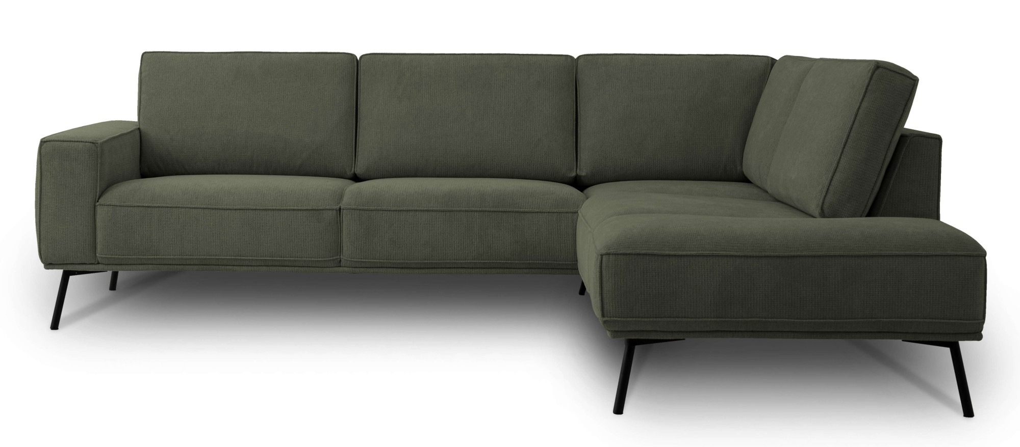 andas Ecksofa »Vosby«, Breite 260 cm, Chenille, mit dekorativer Kedernaht