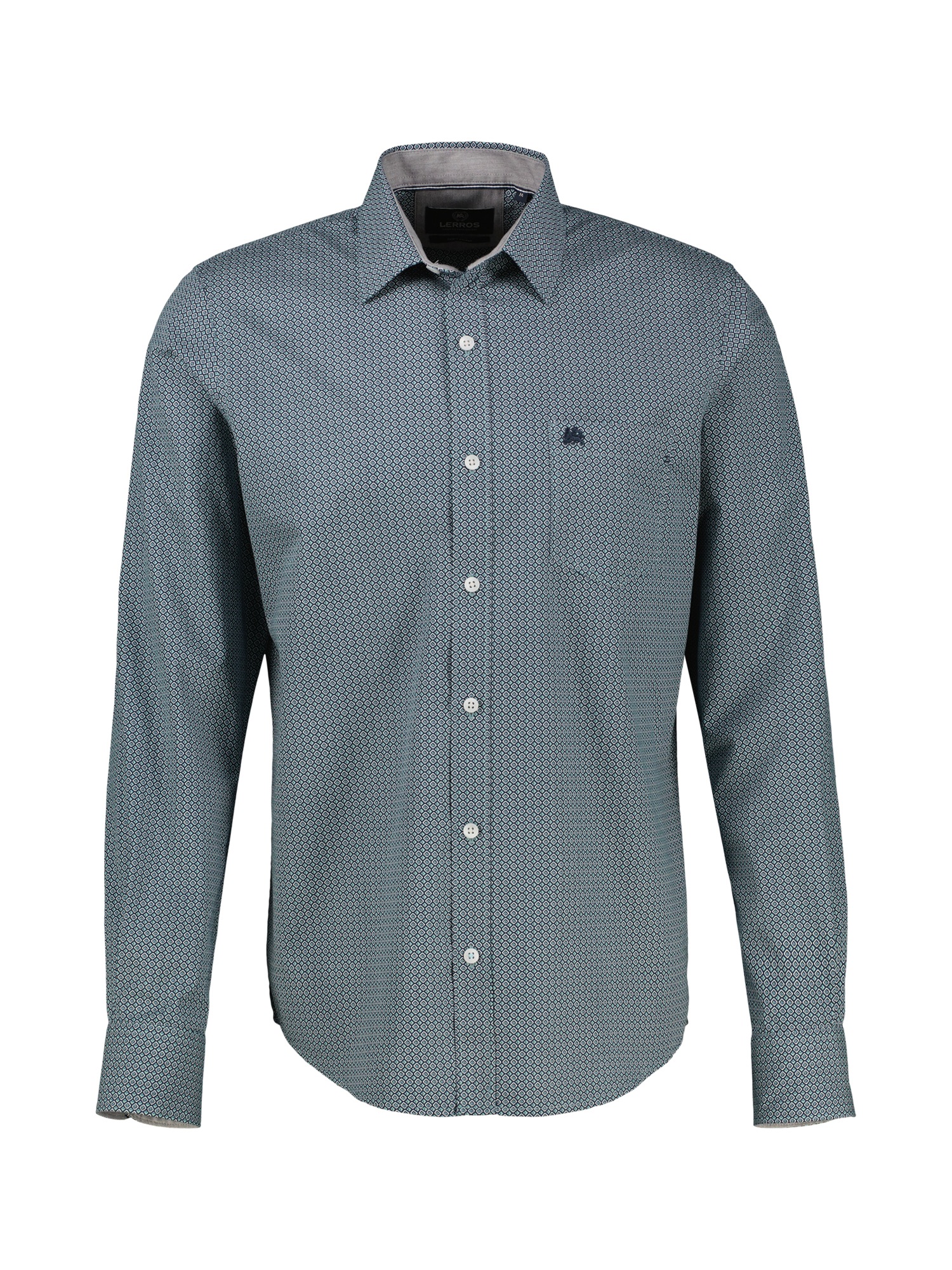 LERROS Langarmhemd »Langarmhemd mit Kentkragen aus 100% Baumwolle«
