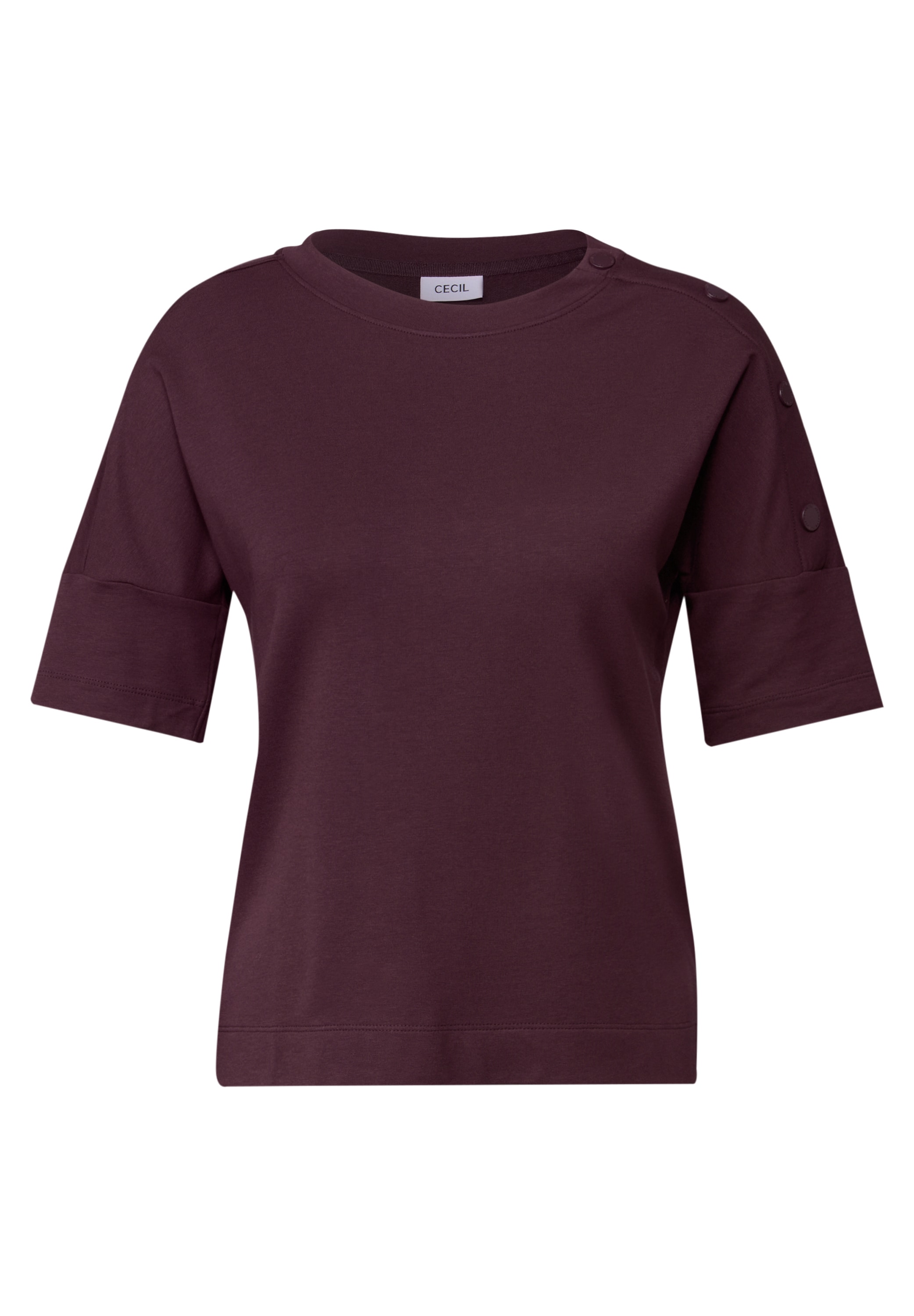 Cecil T-Shirt, mit Knopfdetails