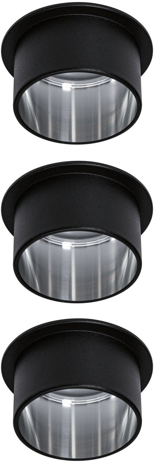 Paulmann LED Bad-Einbauleuchte »Gil«, 3er-Set, Schutzart IP44, 3-Stufen-dimmbar, Ø 6,8 cm, inkl. LED Leuchtmittel