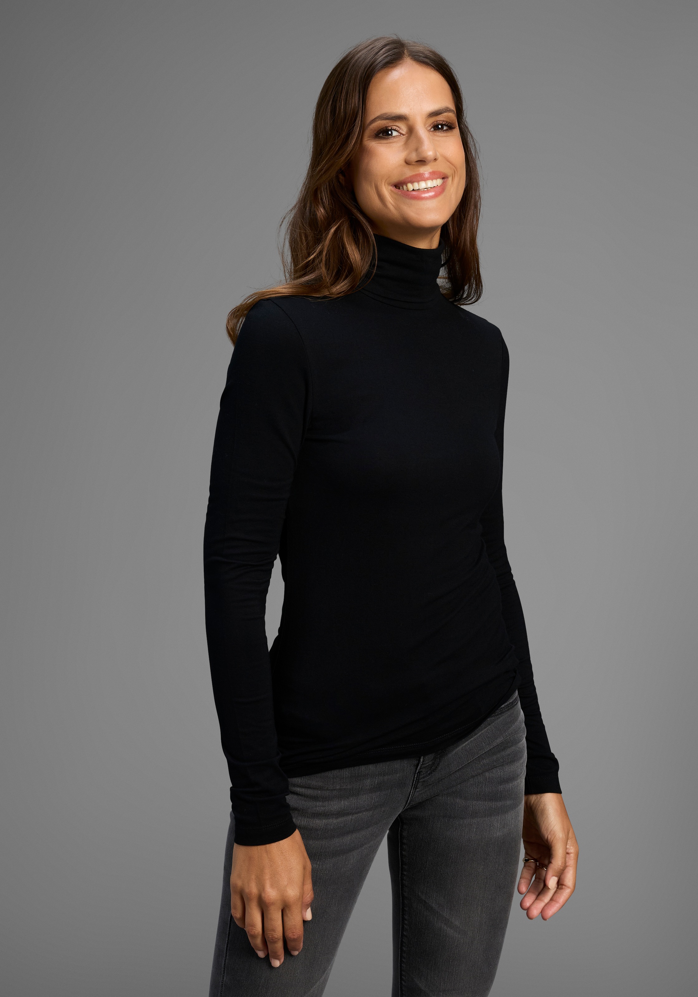 Laura Scott Longsleeve, (Packung, 3 tlg.), das perfekte Basic mit Rollkragen - NEUE KOLLEKTION