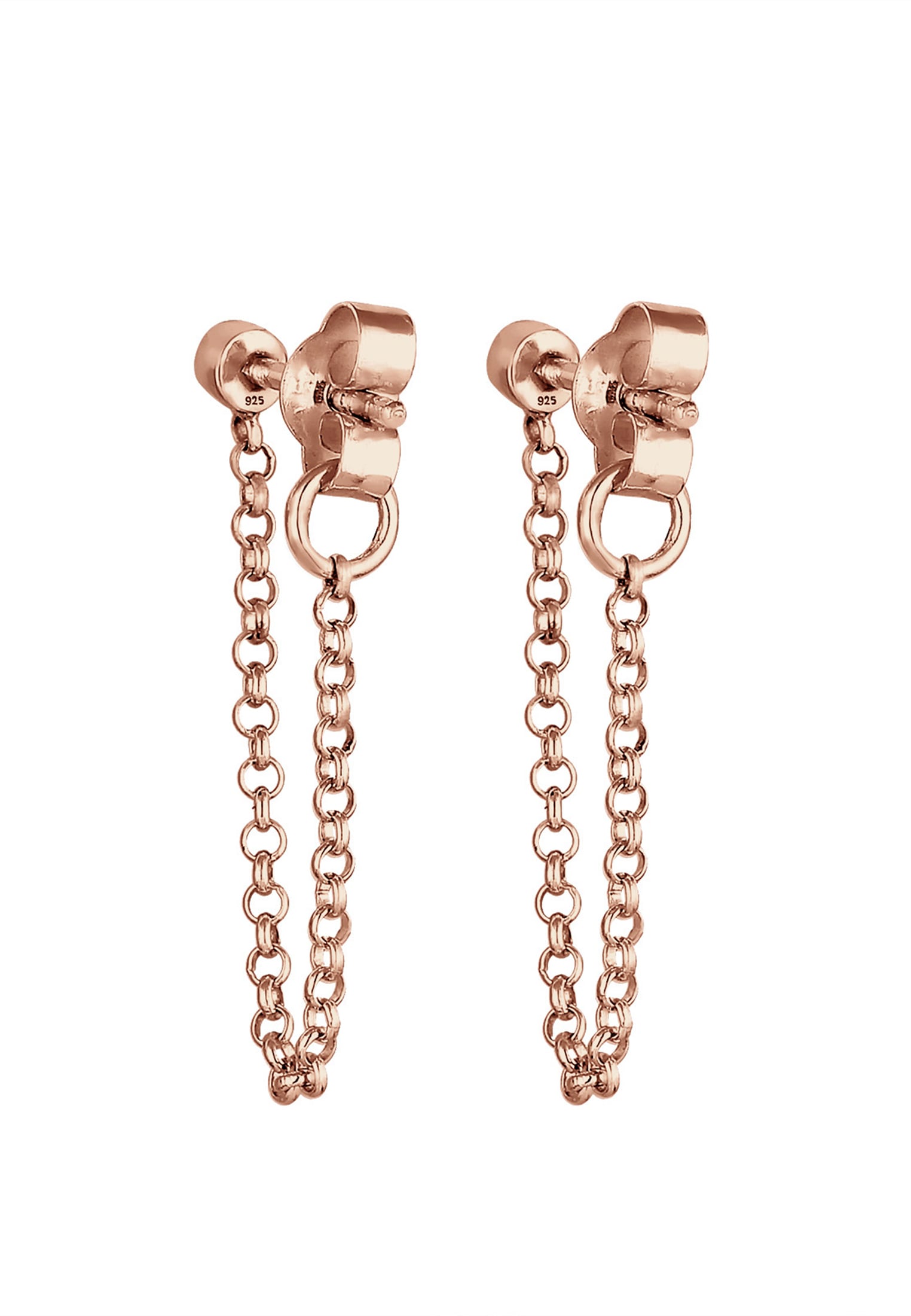 Elli Paar Ohrstecker »Lang Trend 925 Silber, mit Kristallen von Swarovski®«