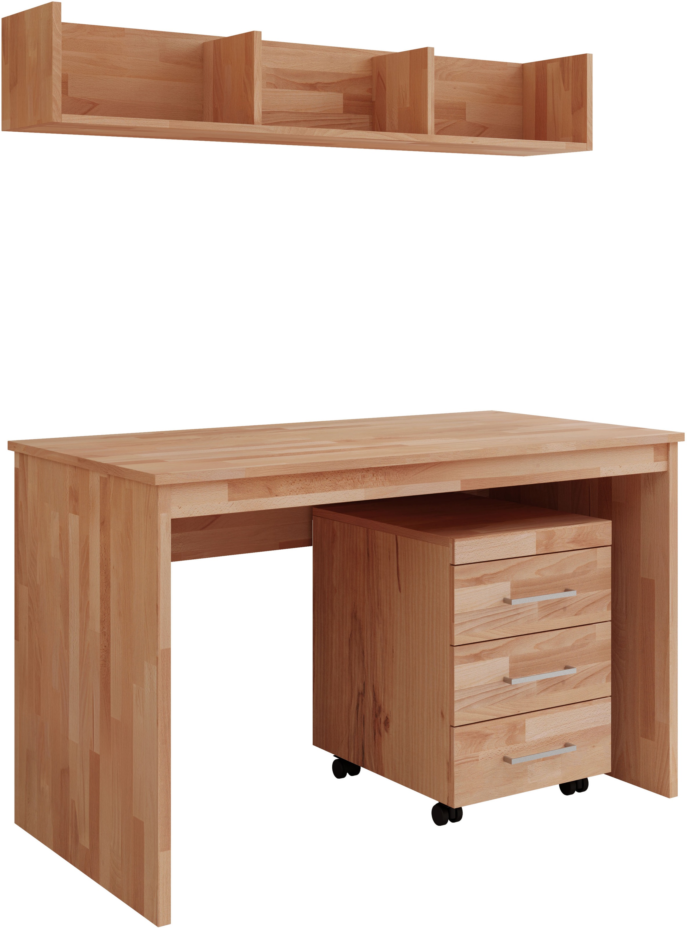 Home affaire Büromöbel-Set »Logo« Set besteht aus Schreibtisch,Rollcointain günstig online kaufen