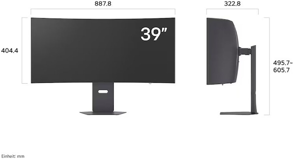 LG Curved-Gaming-OLED-Monitor »39GX900A« 99 cm/39 ″  3440 x 1440 px WQHD 0,03 Reaktionszeit 240 Hz