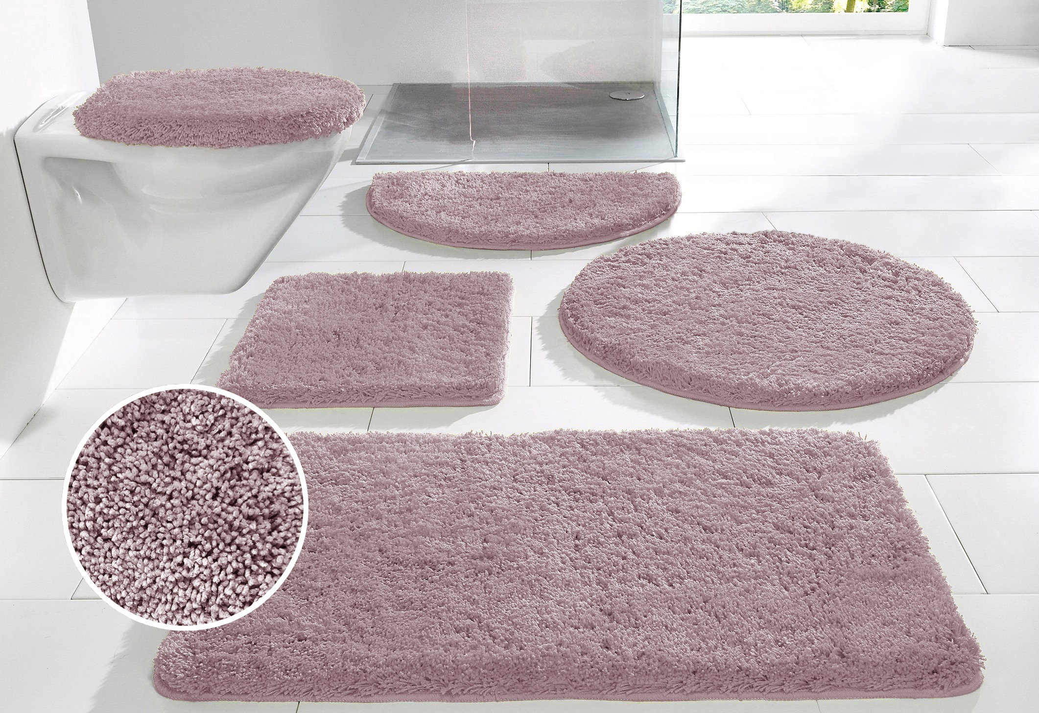 my home Badematte »Sanremo, Badvorleger, Badezimmer Teppich, sehr weich« Hö günstig online kaufen
