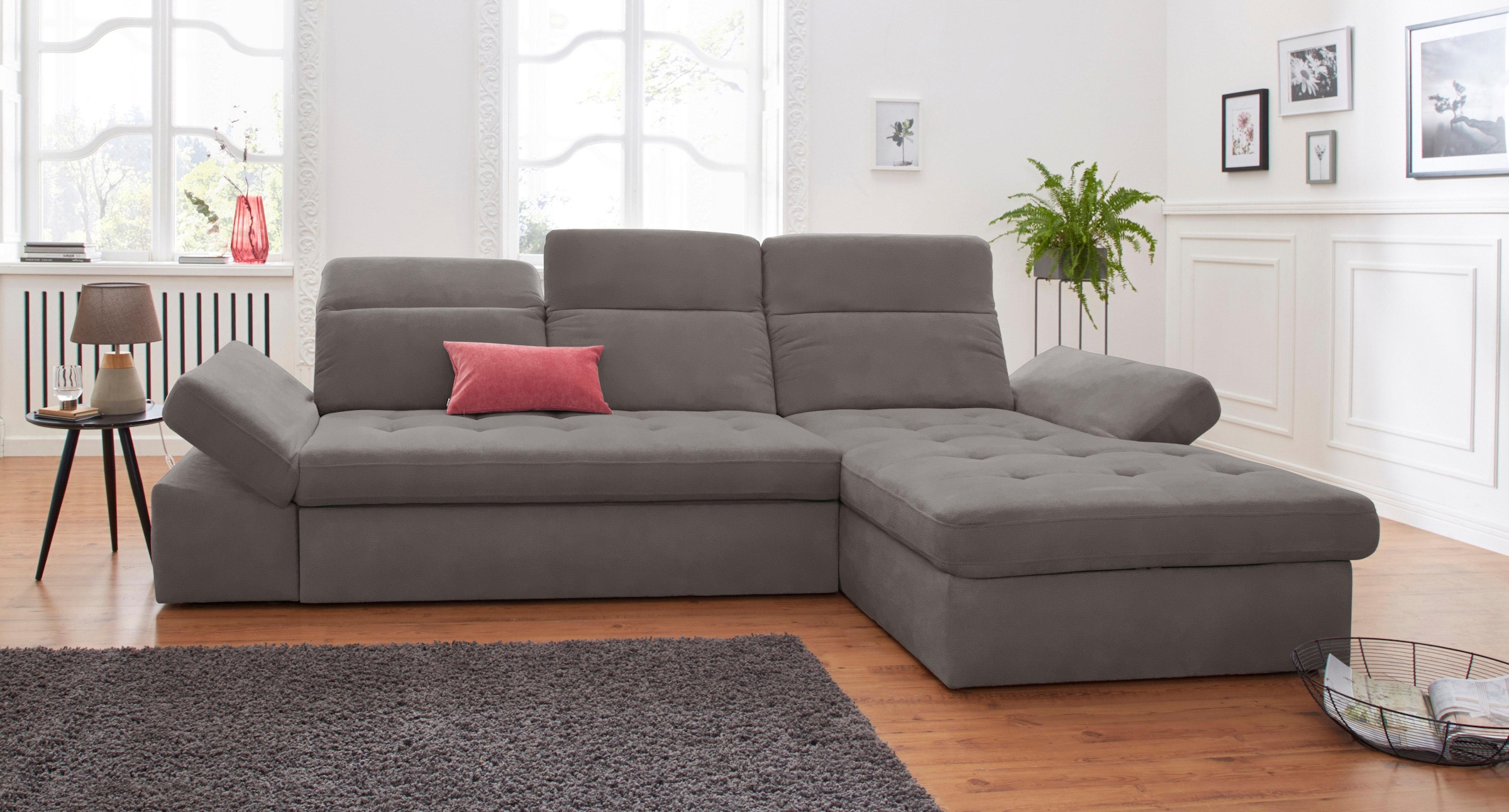 sit&more Ecksofa »Stardust L-Form«, wahlweise mit Bettfunktion und Bettkast günstig online kaufen
