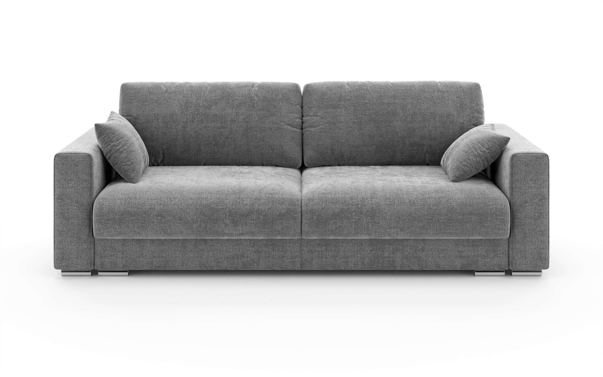 INOSIGN 3-Sitzer »Stevinson Schlafsofa mit Bettkasten, Maße B/H/T: 229/87/97 cm«, mit Wellenunterfederung, 2 Rückenkissen und 2 Zierkissen