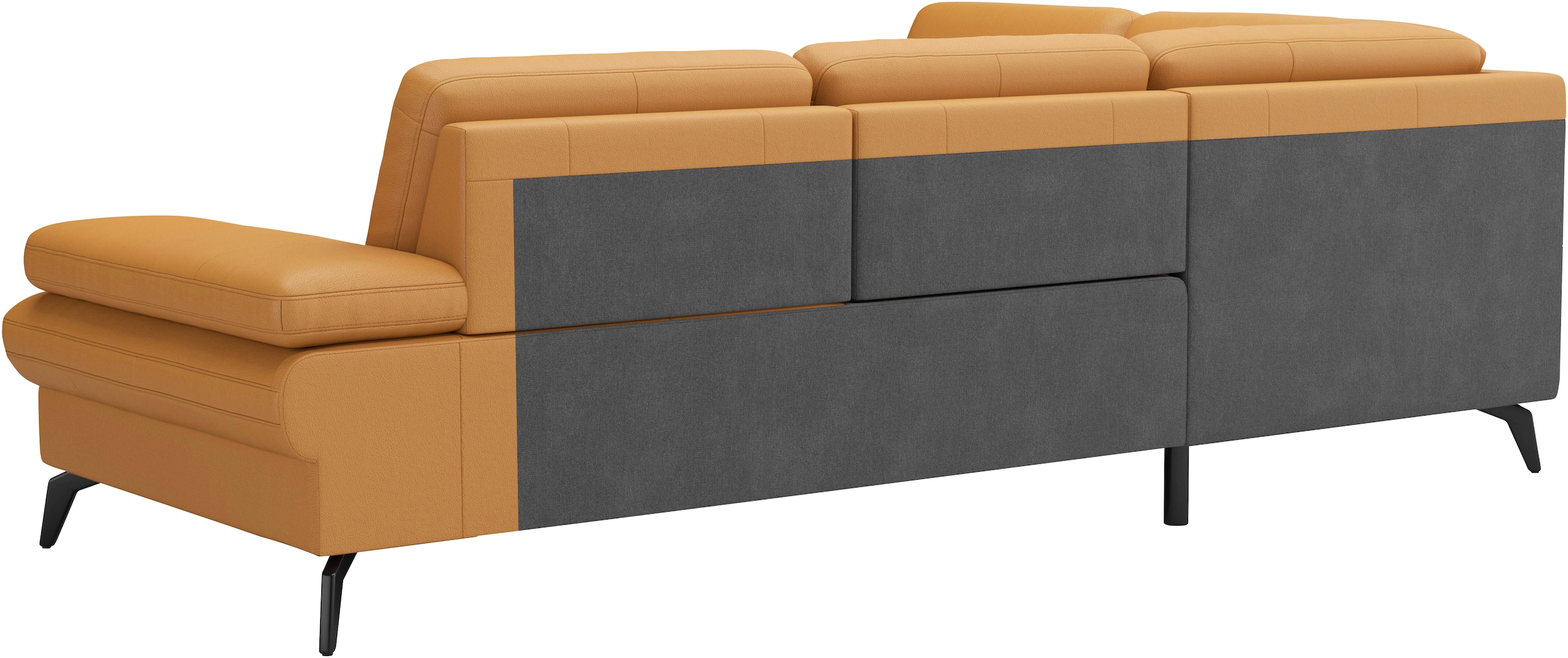 sit&more Ecksofa »Morris L-Form, inkl. Sitztiefenverstellung«, wahlweise mit Armteilverstellung, Bettfunktion & Bettkasten