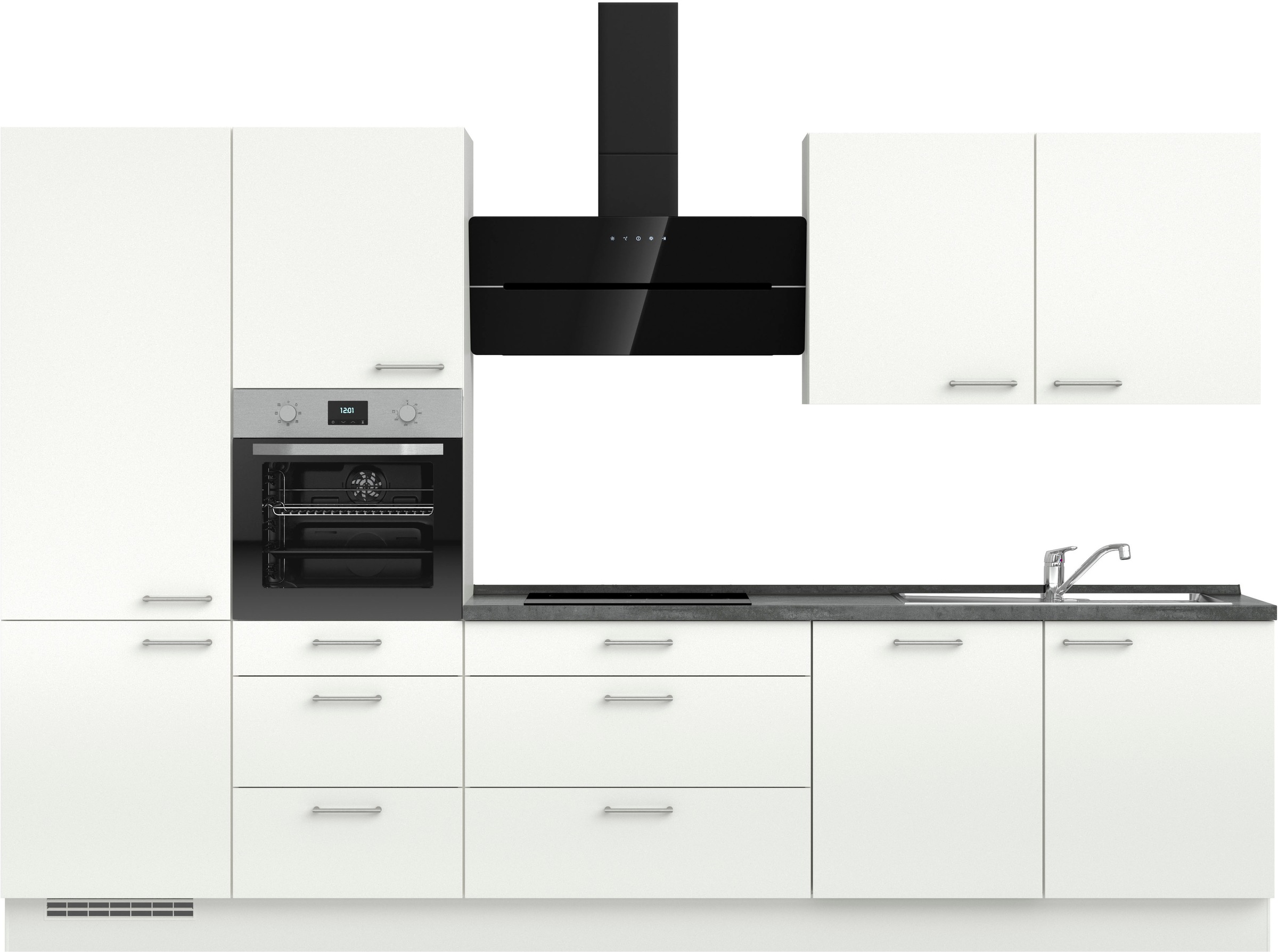 nobilia® Küchenzeile »"Laser II", Ausrichtung wählbar, Breite 330 cm« vormo günstig online kaufen