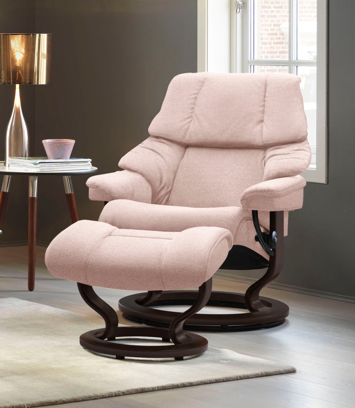 Stressless® Relaxsessel »Reno«, mit Classic Base, Größe S, M & L, Gestell Braun