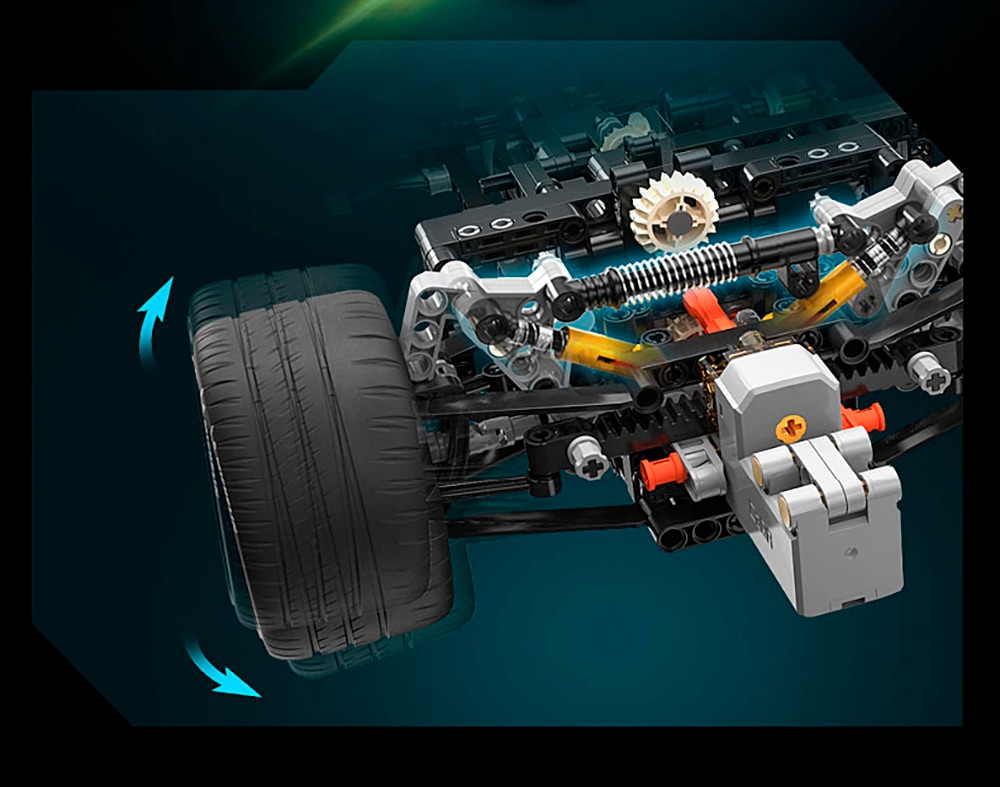 Jamara RC-Auto »CaDA, Mercedes-AMG ONE 1:8 grau 2,4GHz Bricks«, (3295 tlg.), mit LED Licht
