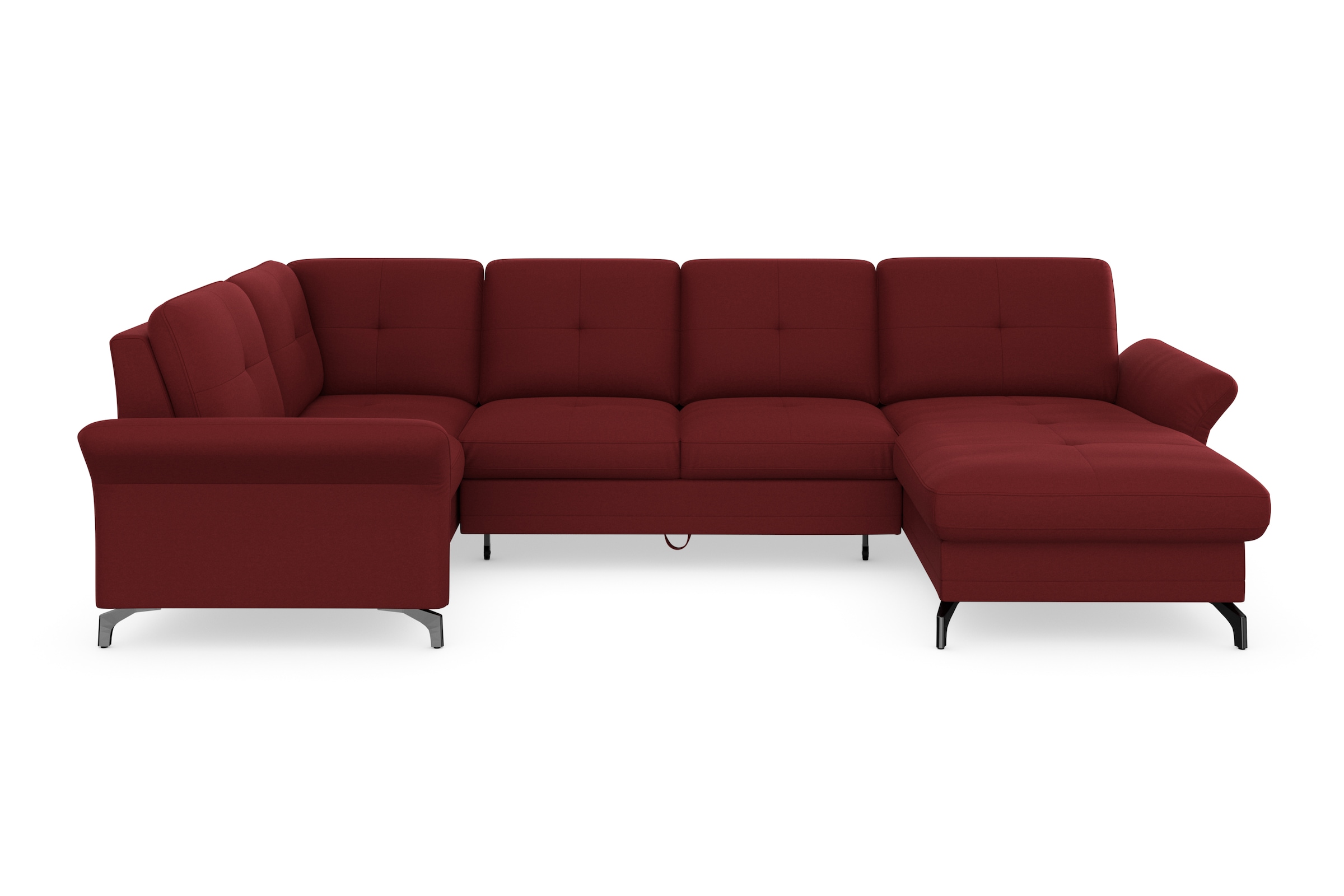 Home affaire Wohnlandschaft »Calando U-Form« wahlweise mit Bettfunktion, Be günstig online kaufen