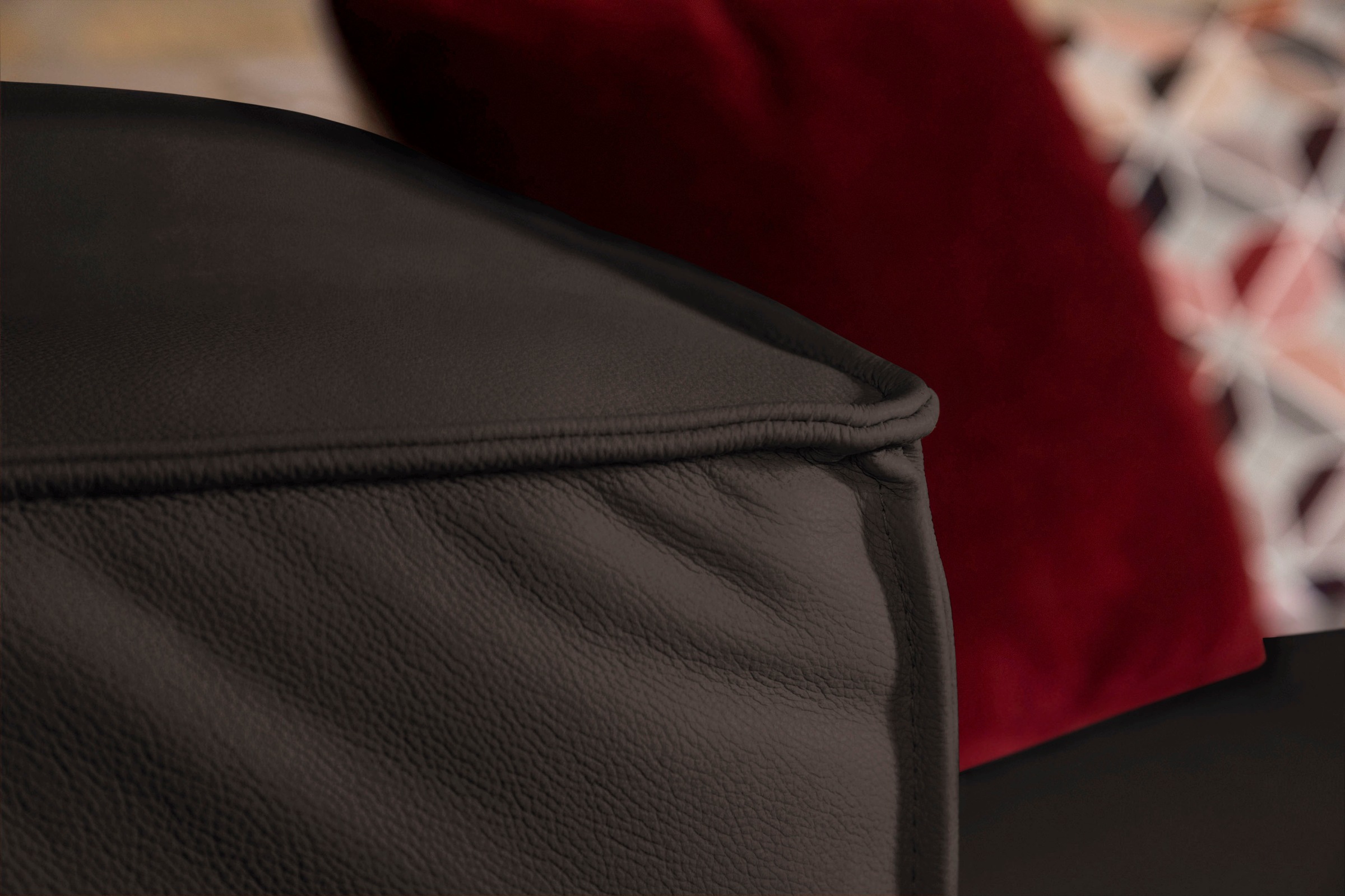 W.SCHILLIG Ecksofa »around-the-block, modern und elegant, bequem, L-Form« mit eleganter Biese, mit Federkern