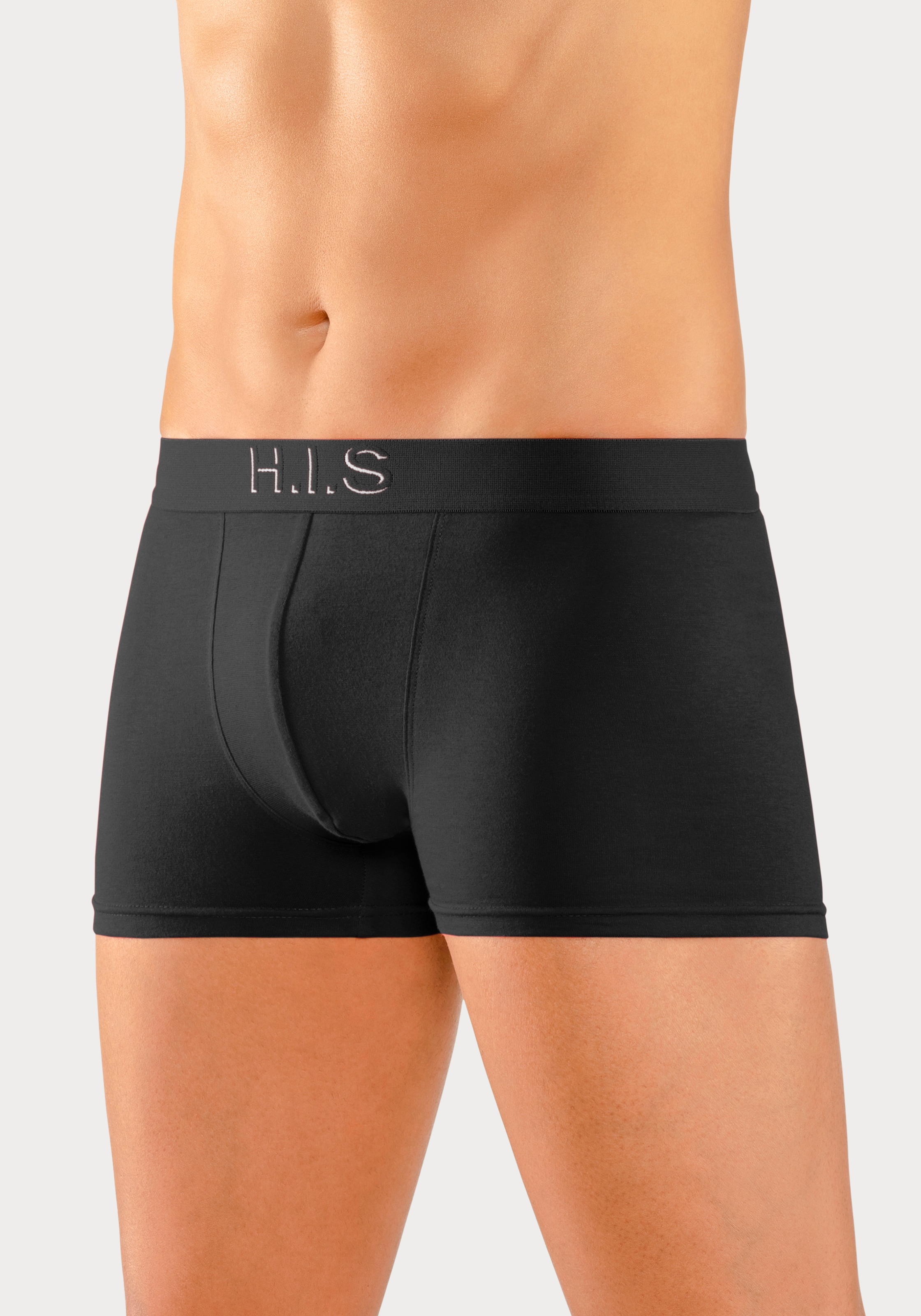 H.I.S Boxer »Boxershorts für Herren« Packung, 5 Stk. tlg., Logo Webbund mit 3D Effekt