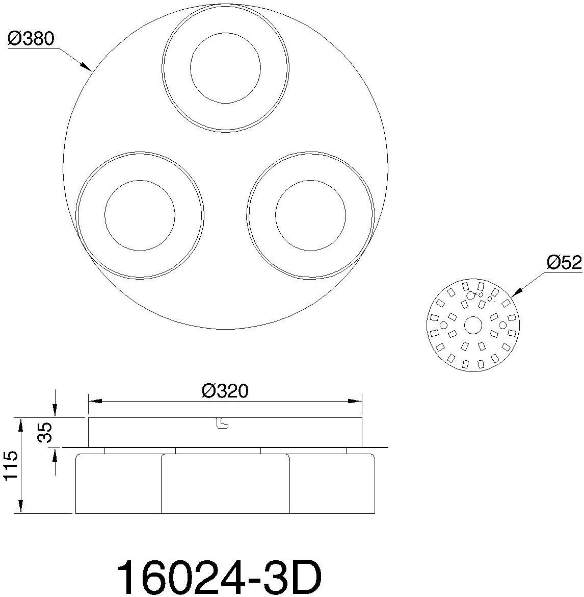 GLOBO LIGHTING LED Deckenleuchte »BELINDA«, Leuchtmittel LED-Modul | LED fest integriert, Deckenlampe/Glas rauchfarben/4000K/ ø: 380mm/Wohnzimmer
